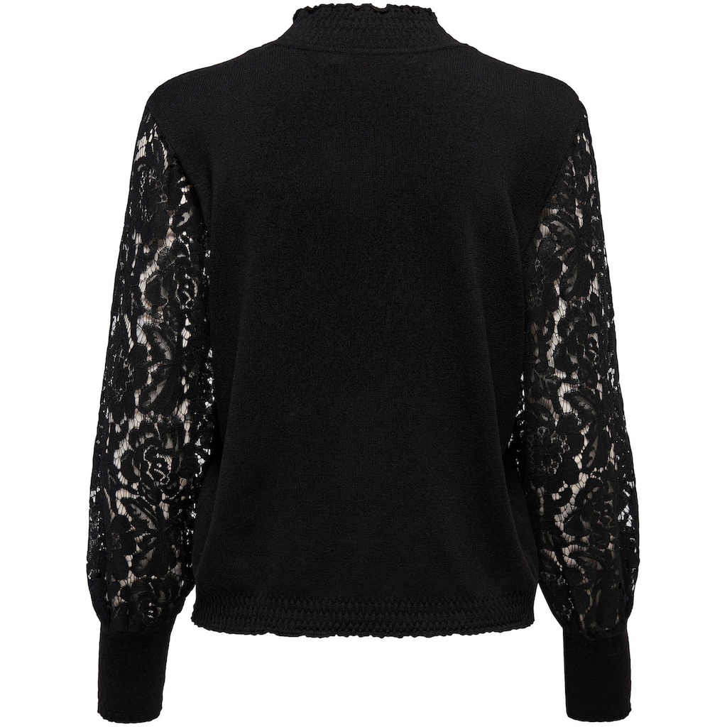Only Stehkragenpullover »ONLROWENA L/S LACE PULLOVER«