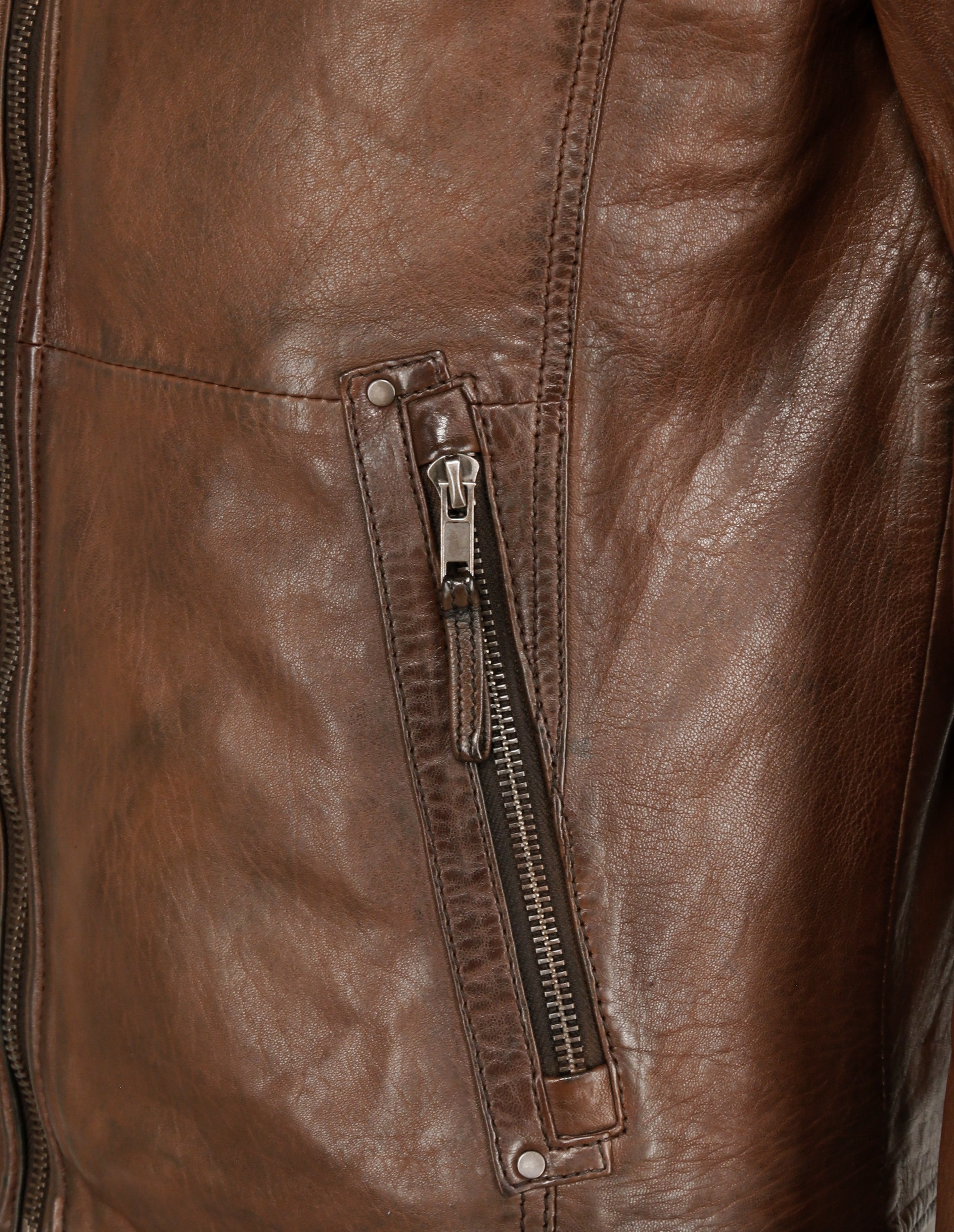 MUSTANG Bikerjacke »Lederjacke 31020238«