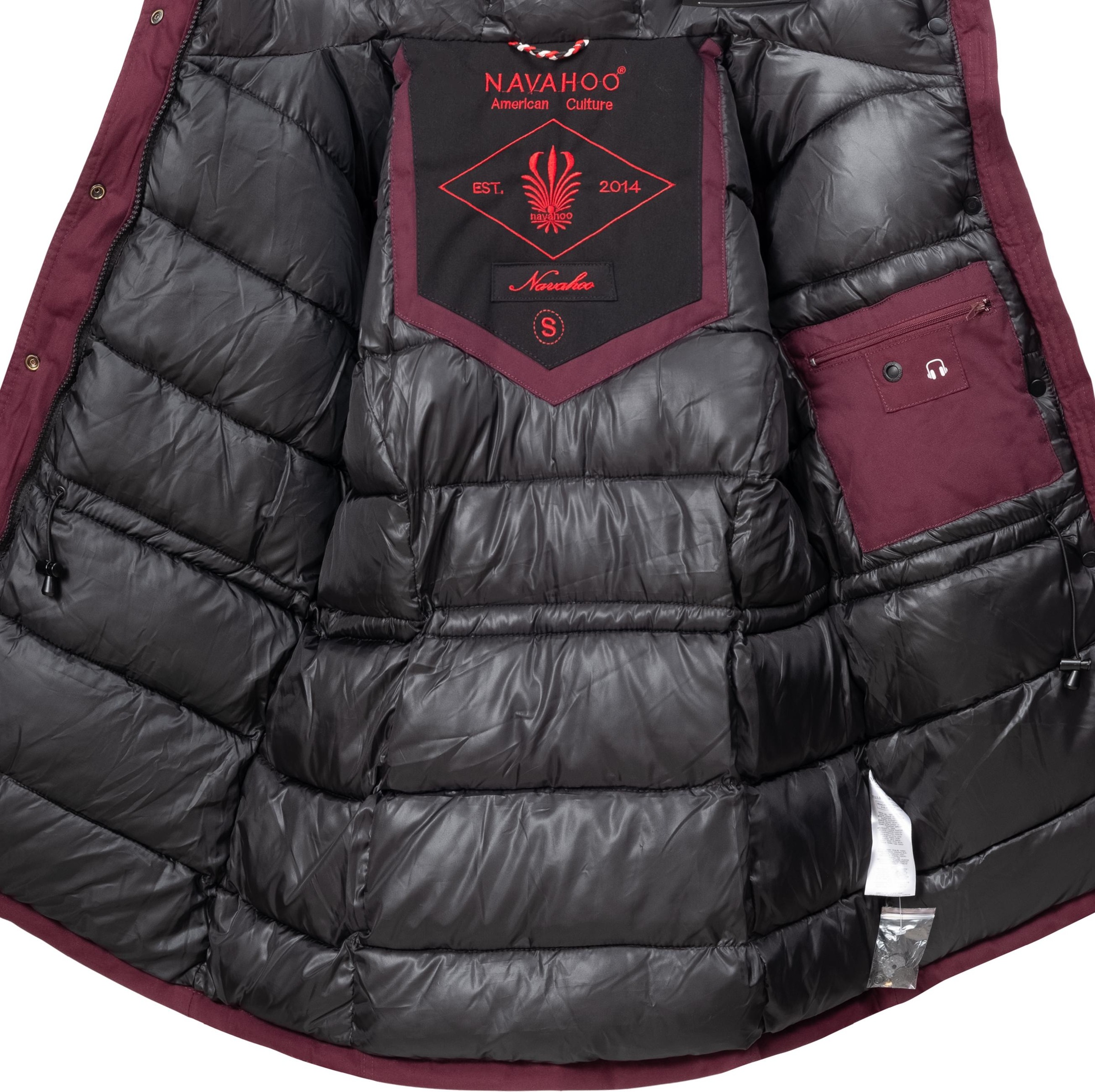 Navahoo Winterjacke »Winterjacke Laura«, mit Kapuze, edler Parka mit Kunstfell-Kapuze