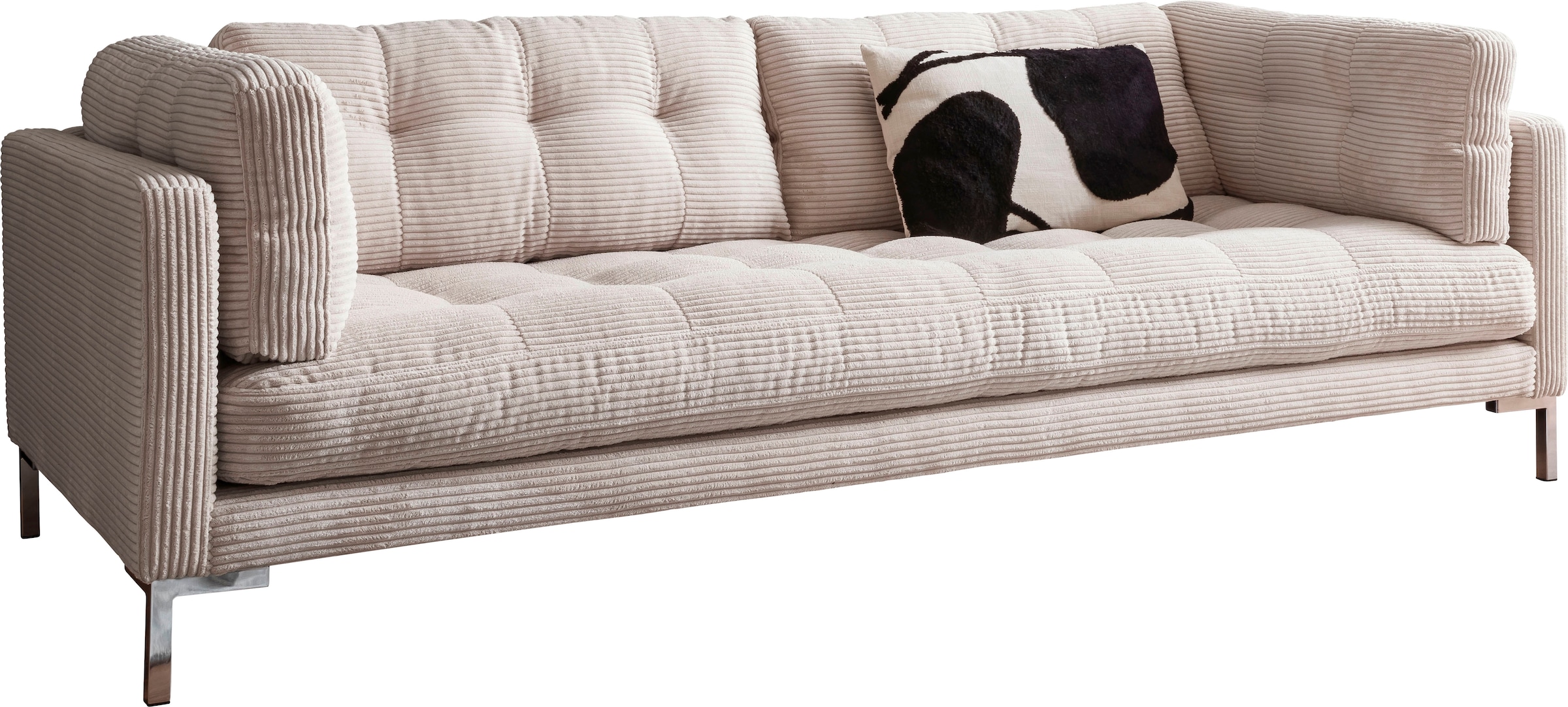 Trends by HG 3-Sitzer »Landau«, in Cord-Stoff mit Metallfuß