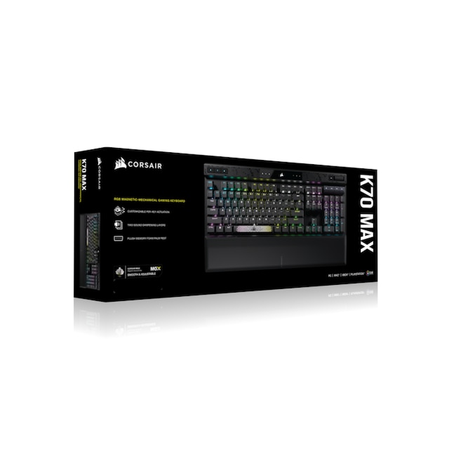 MAX mit (Multimedia-Tasten), Corsair RGB«, Gaming-Tastatur »K70 bestellen Magnetschaltern anpassbaren UNIVERSAL |