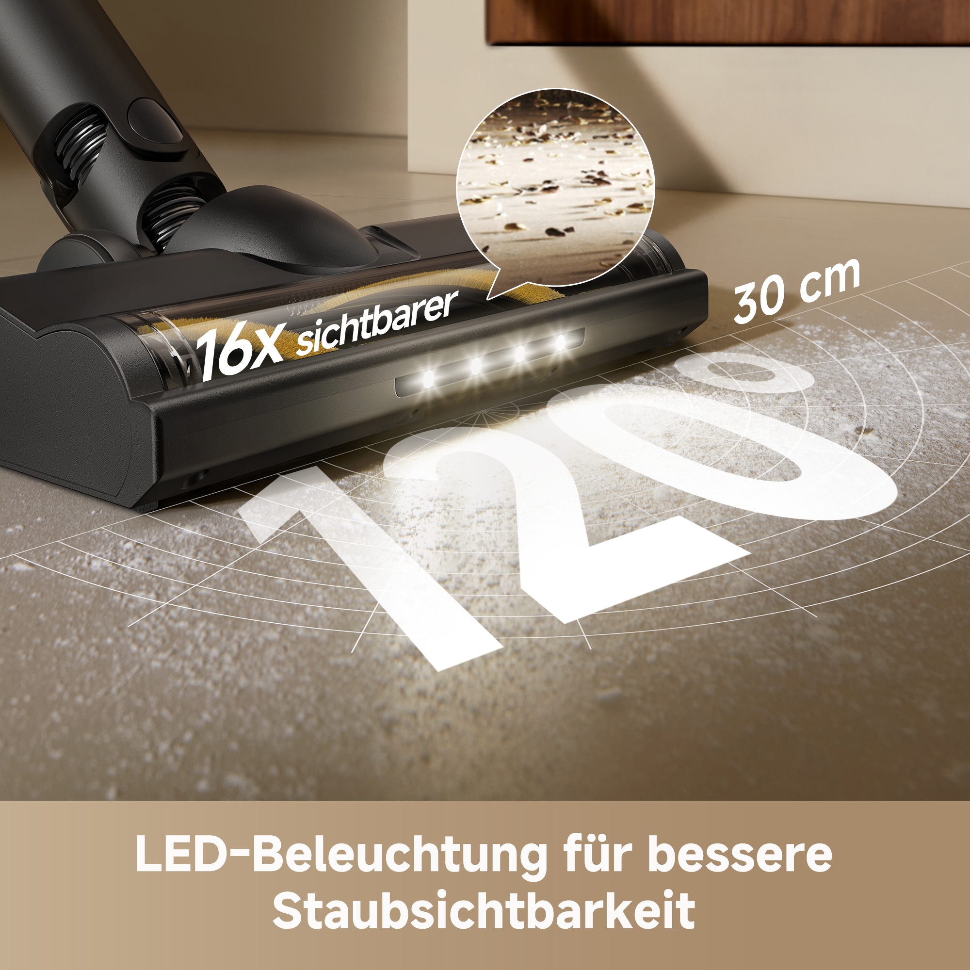 Dreame Akku-Hand-und Stielstaubsauger »R10s Lite« 25000 Pa, 45 min, 99.9% Filter, LED, Flex 90°
