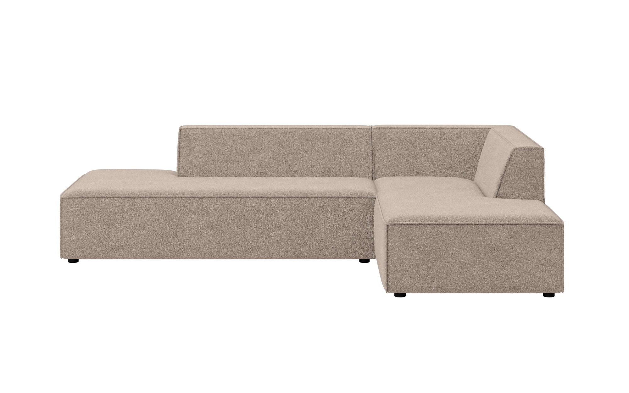 INOSIGN Ecksofa »Ecksofa Cavan mit Ottomane links oder rechts bestellbar«, L-Form mit Wellenunterfederung, Maße B/T/H: 270/180/72 cm