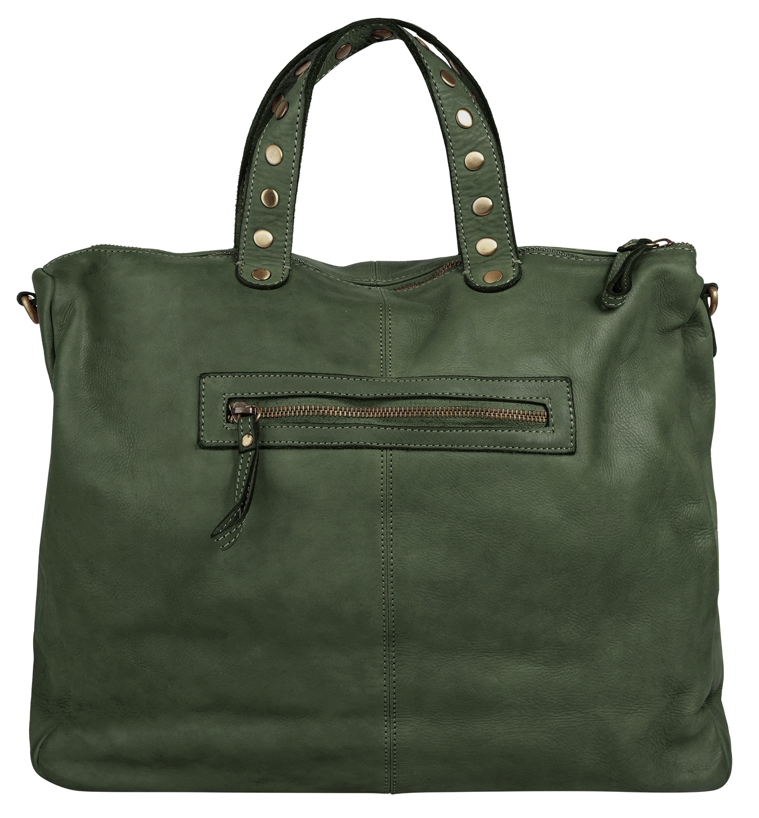 Samantha Look Umhängetasche, echt Leder, Made in Italy