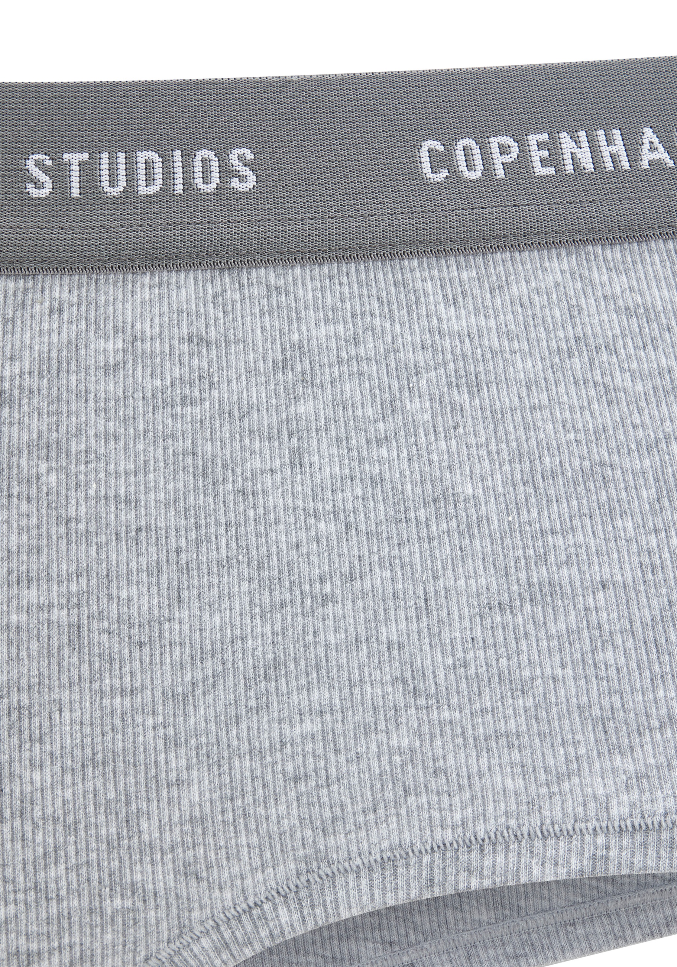 Copenhagen Studios Panty »mit softem Logobund«, (2er-Pack), aus gerippter Bio-Baumwollqualität