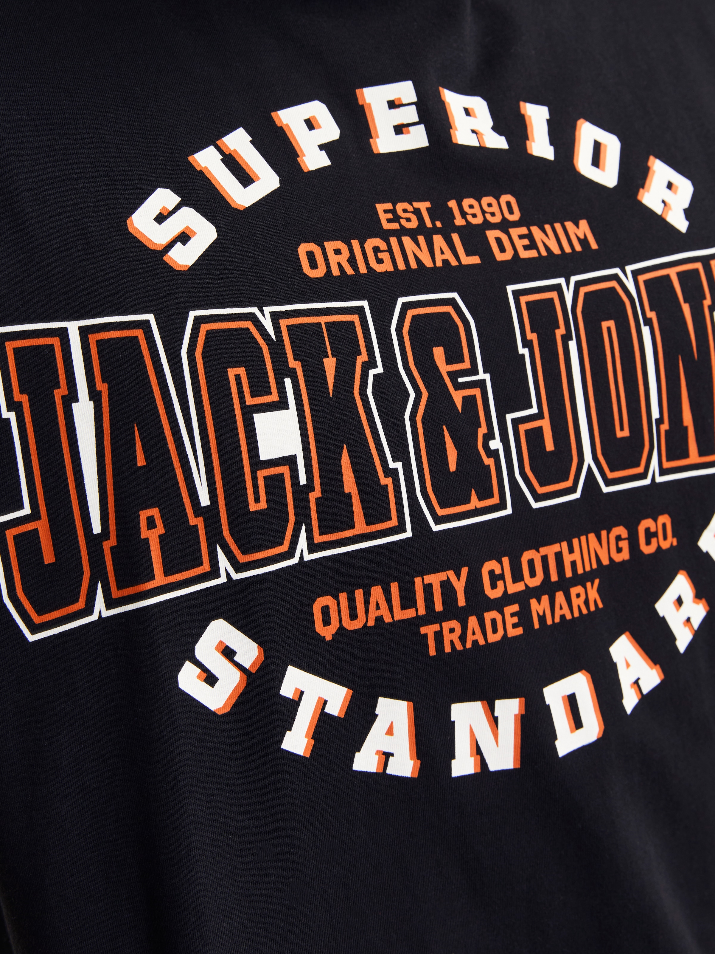 Jack & Jones PlusSize T-Shirt »JJELOGO TEE SS O-NECK 2 COL AW24 S PLS«, mit Frontprint