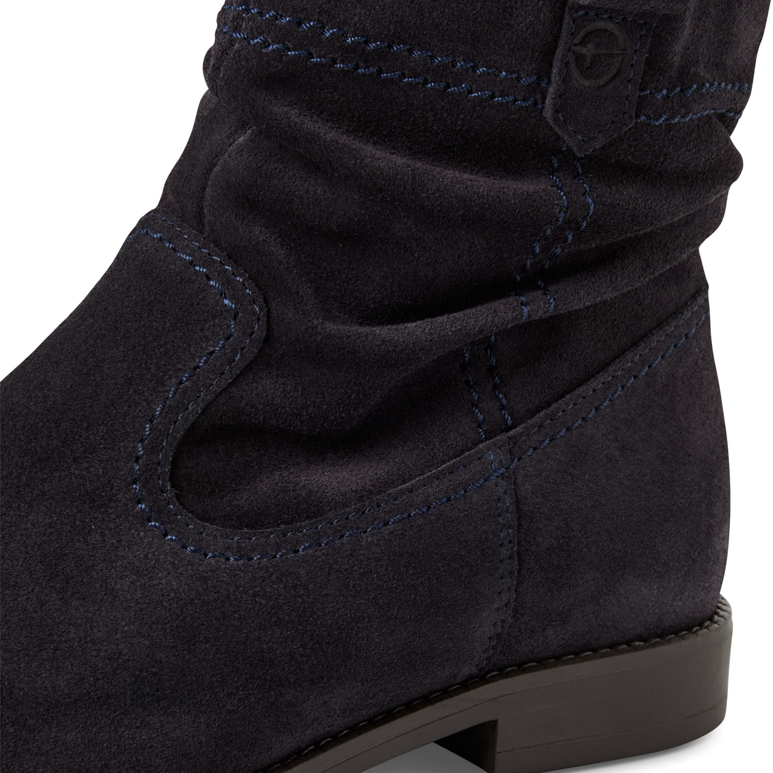 Tamaris Stiefelette  , Blockabsatz, Boots mit Falten im slouchy Look