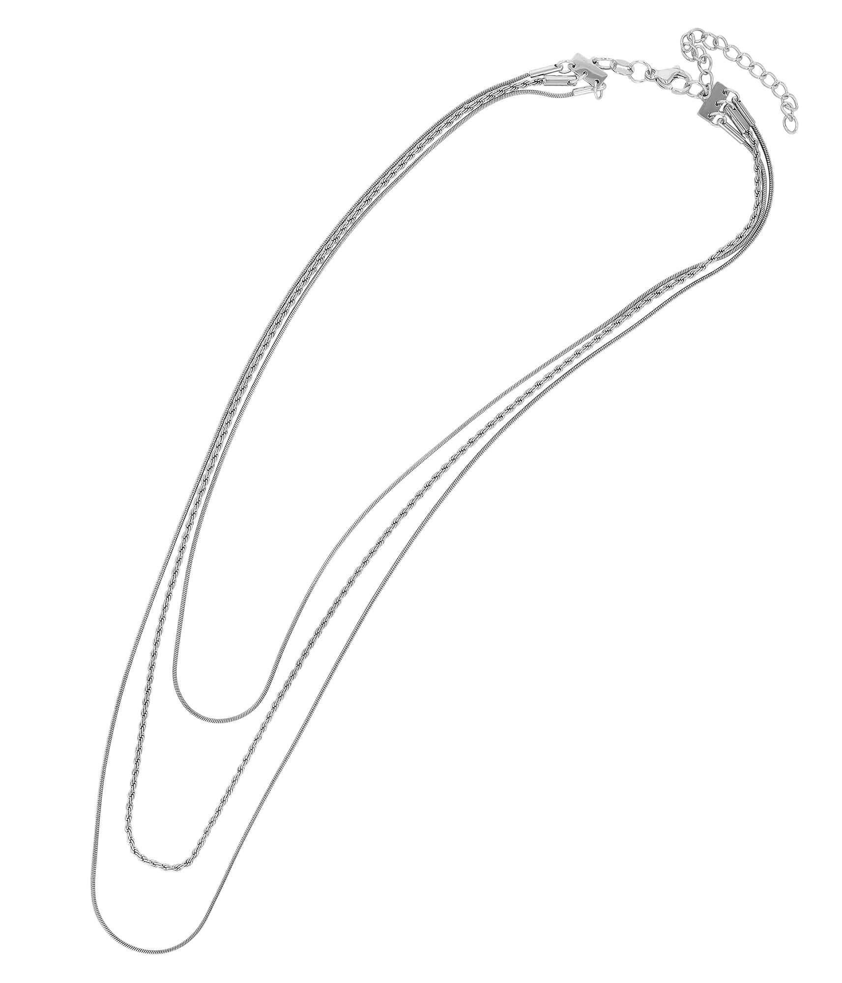 Adelia´s Gliederkette »Edelstahl Halskette Layering Kette«