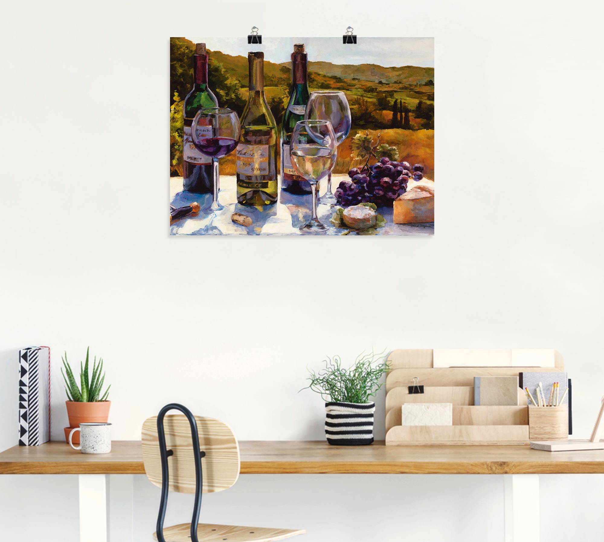 Artland Wandbild »Eine Weinprobe«, Getränke, (1 St.), als Leinwandbild, Wandaufkleber oder Poster in versch. Größen