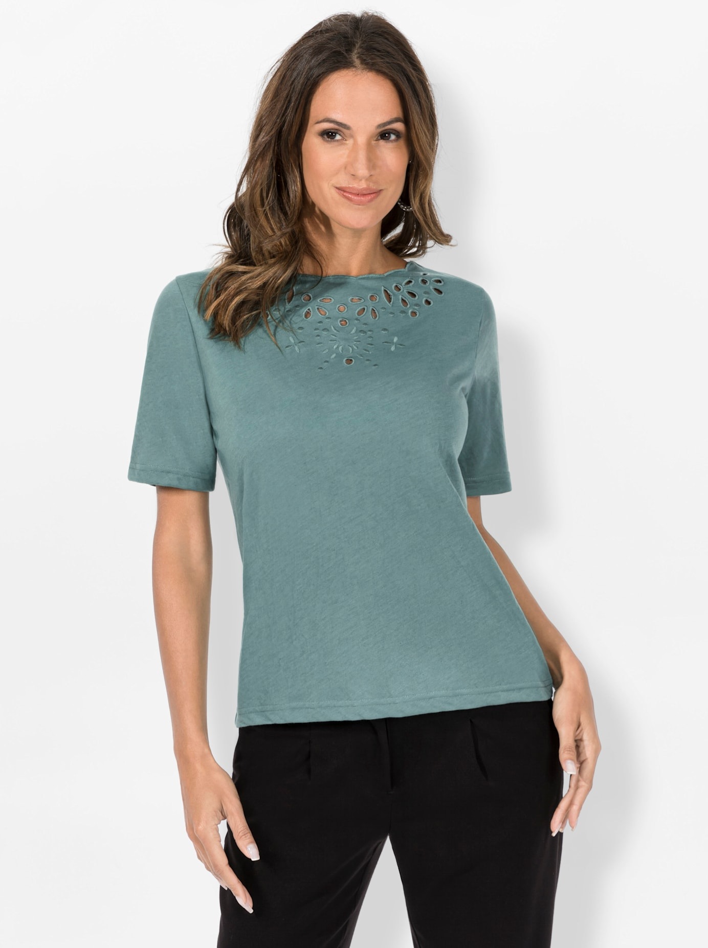 Lady Kurzarmshirt »Shirt«, (1 tlg.)