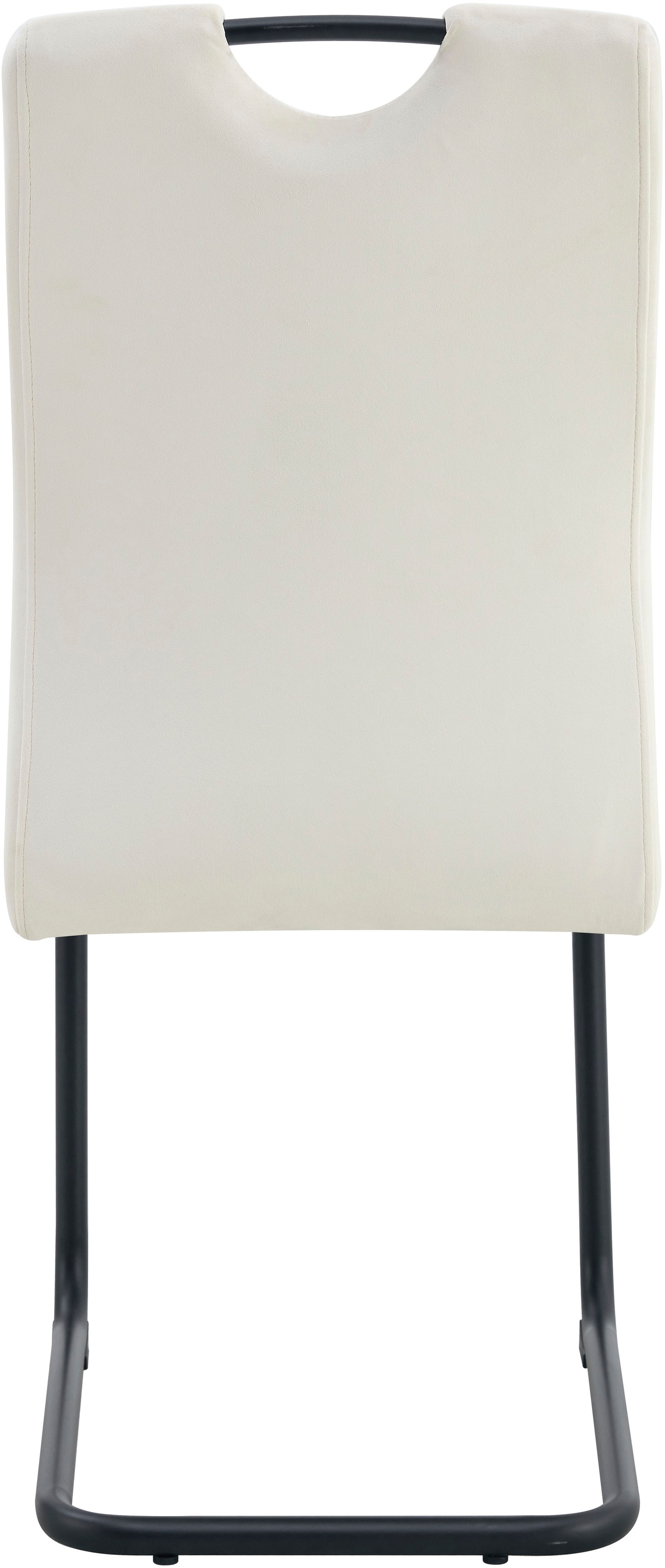 Home affaire Esszimmerstuhl »BRANDON, 2er Set, mit Metallgestell in matt schwarz« (Set) 2 Stk.in verschiedenen Farben, Belsatbarkeit pro Stuhl 120 kg