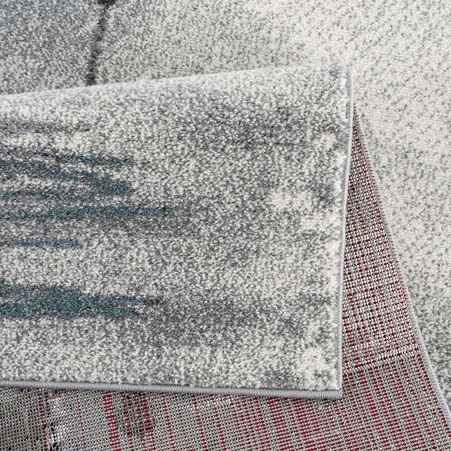Carpet City Teppich »Savanna 9368«, rechteckig, 11 mm Höhe, Flachflor, mit Segelboot Motiv, Grau