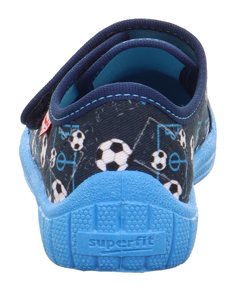 Superfit Hausschuh »BILL WMS: Mittel«, Kindergartenschuh mit Fußballlogo, Größenschablone zum Download