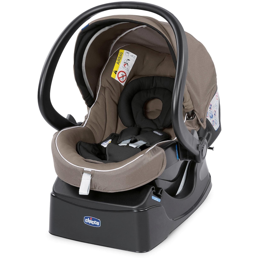 Chicco Kombi-Kinderwagen »Trio-System Activ3 Top, Dark Beige«, 15 kg, mit Regenschutz und Babyschale