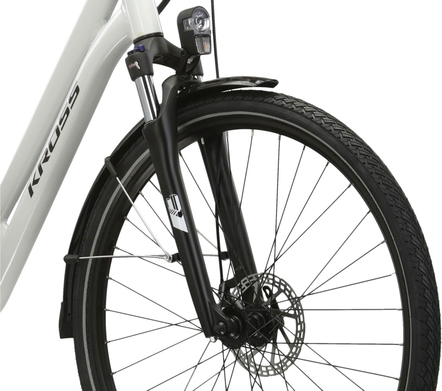 Kross E-Bike »E-Citybike Sentio Hybrid 1.0 28 Zoll weiß«, 8 Gang, microSHIFT, M26S, Heckmotor 250 W, Pedelec, Elektrofahrrad für Damen und Herren