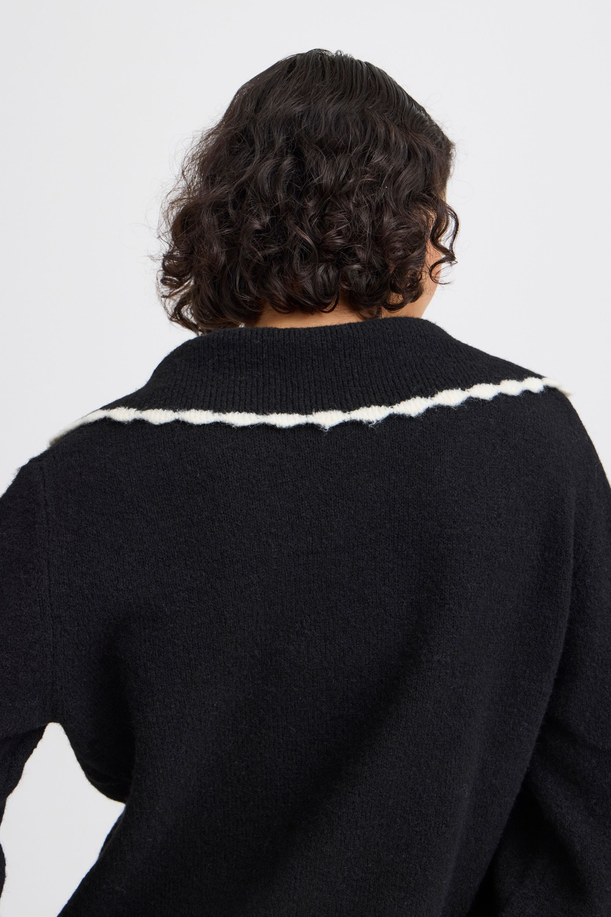 b.young Strickfleece-Pullover »Strickpullover BYNINNA W. COLLAR -«