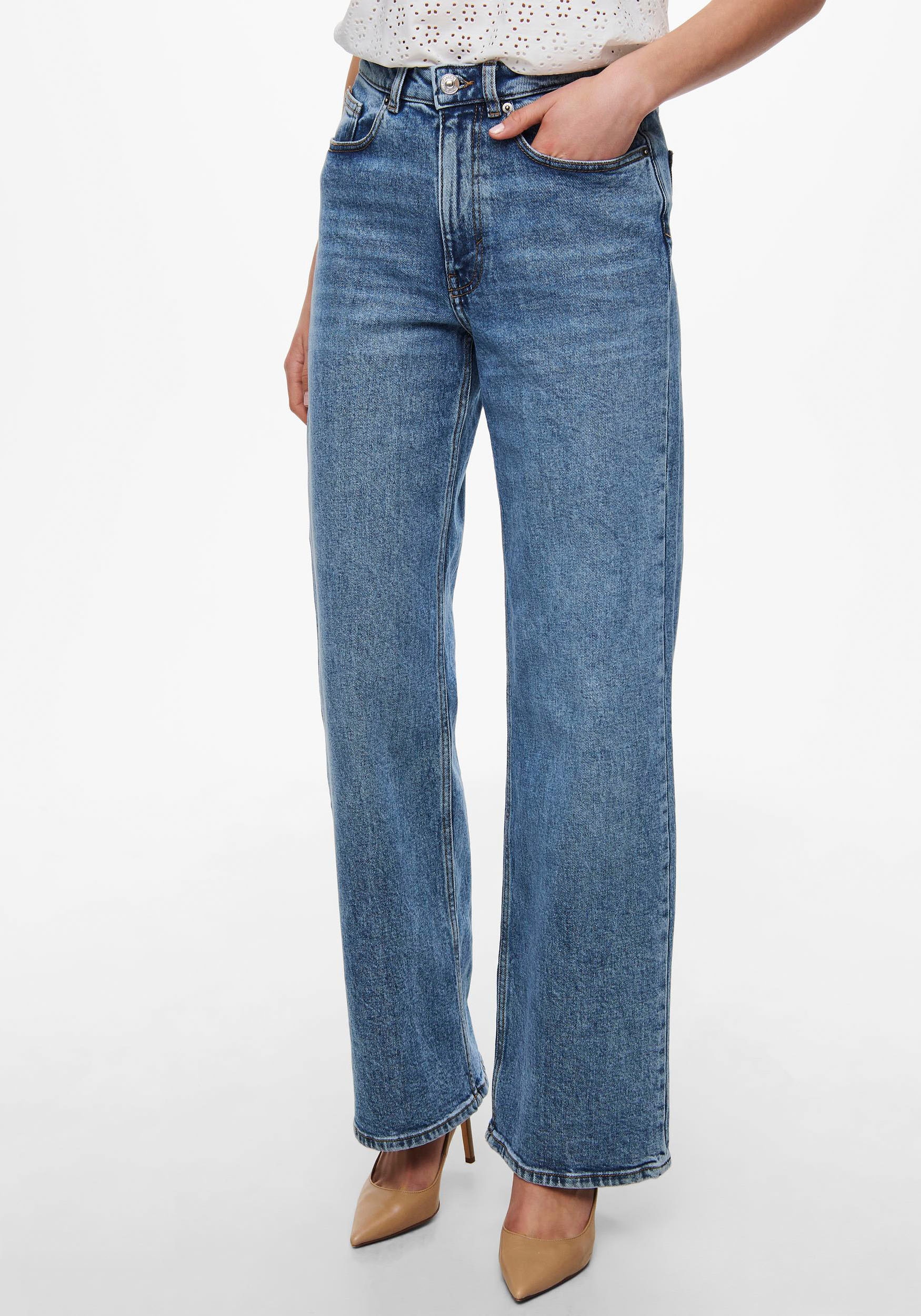 High-waist-Jeans »ONLJUICY HW WIDE LEG«