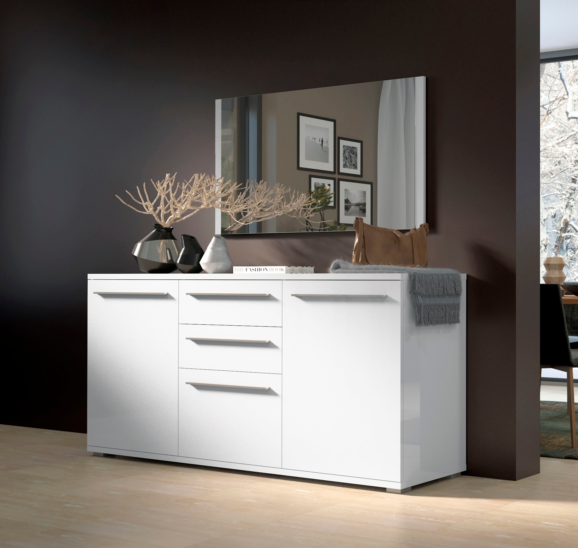 Places of Style Kommode »Piano«, UV lackiert, Soft-Close Funktion