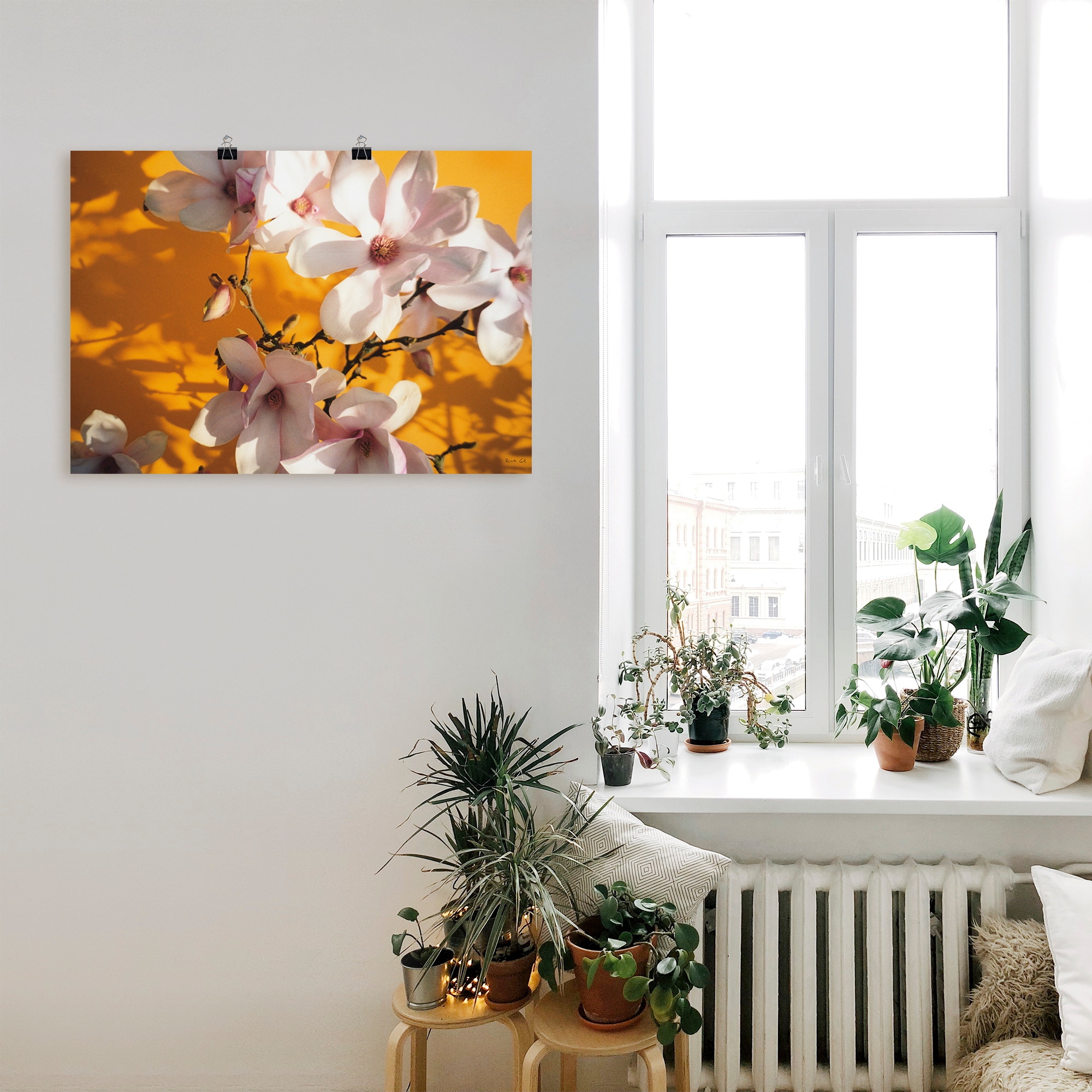 Artland Wandbild »Fotokollage Magnolie«, Blumen, (1 St.), als Leinwandbild, Poster in verschied. Größen