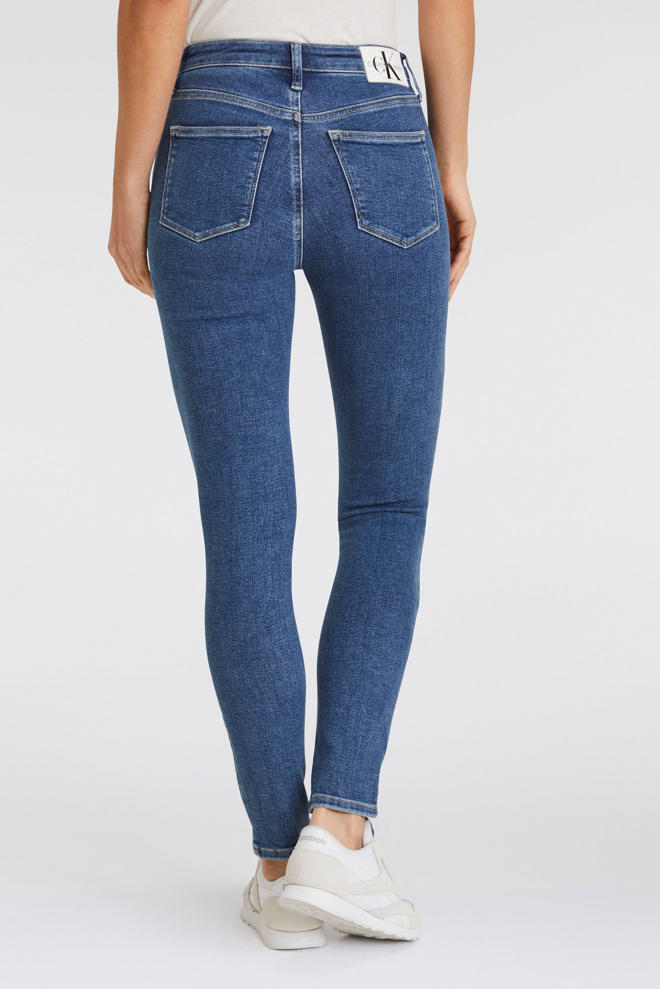 Calvin Klein Jeans Skinny-fit-Jeans »HIGH RISE SKINNY«, stone washed