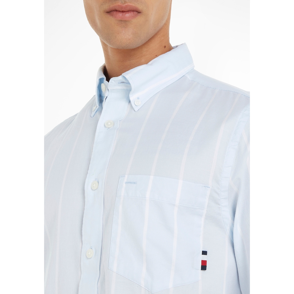 Tommy Hilfiger Langarmhemd »OXFORD STRIPE RF SHIRT«