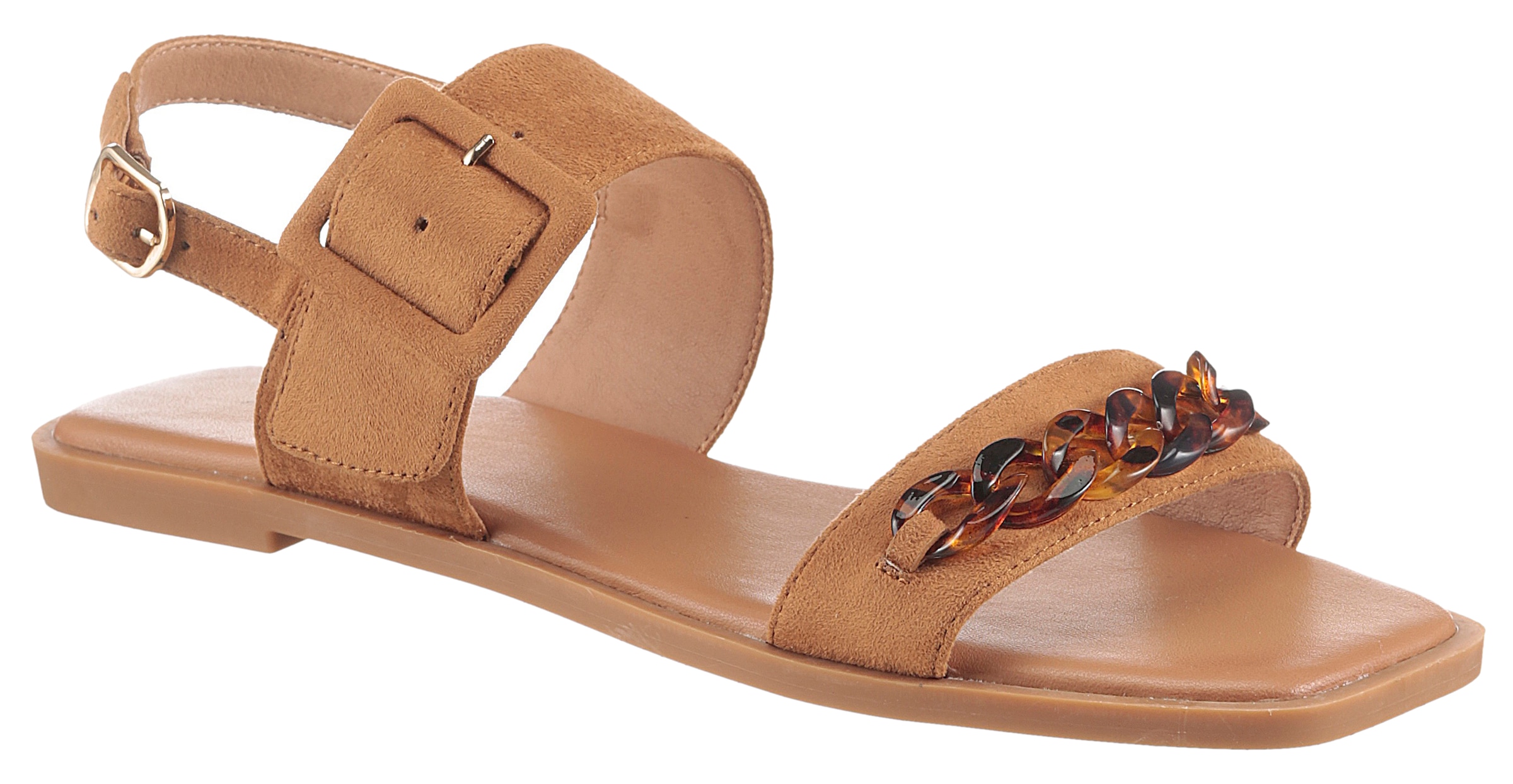 Aniston SHOES Riemchensandale, Sommerschuh, Sandalette, Zierkette - NEUE KOLLEKTION