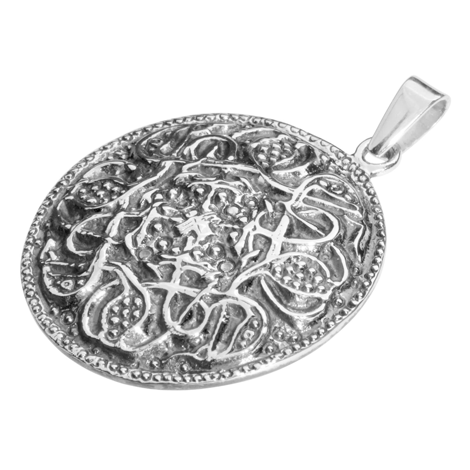 OSTSEE-SCHMUCK Kettenanhänger »- Hiddensee 26 mm rund - Silber 925/000 -,«