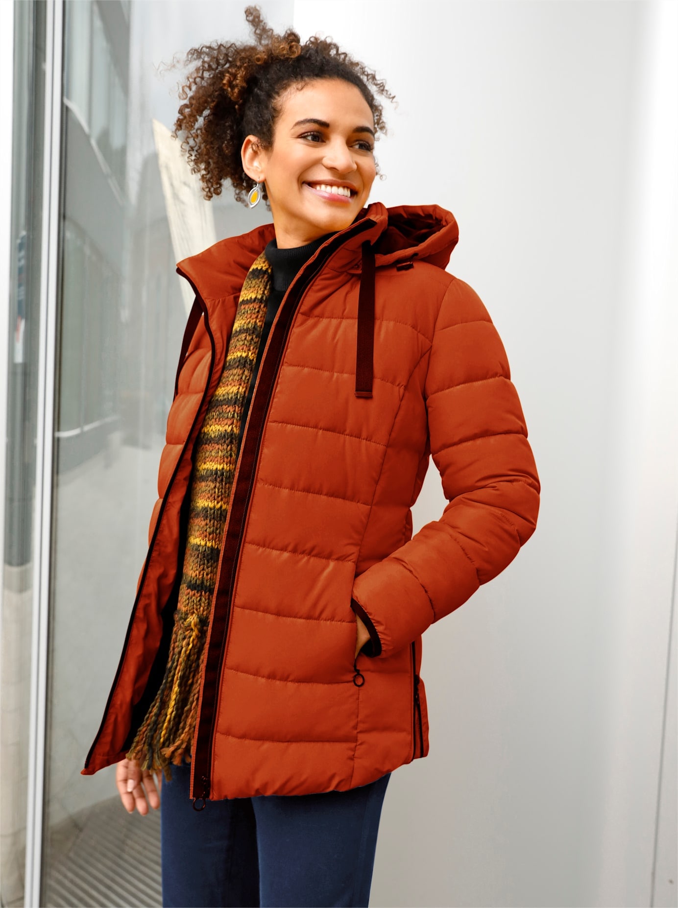 Casual Looks Steppjacke, mit Kapuze