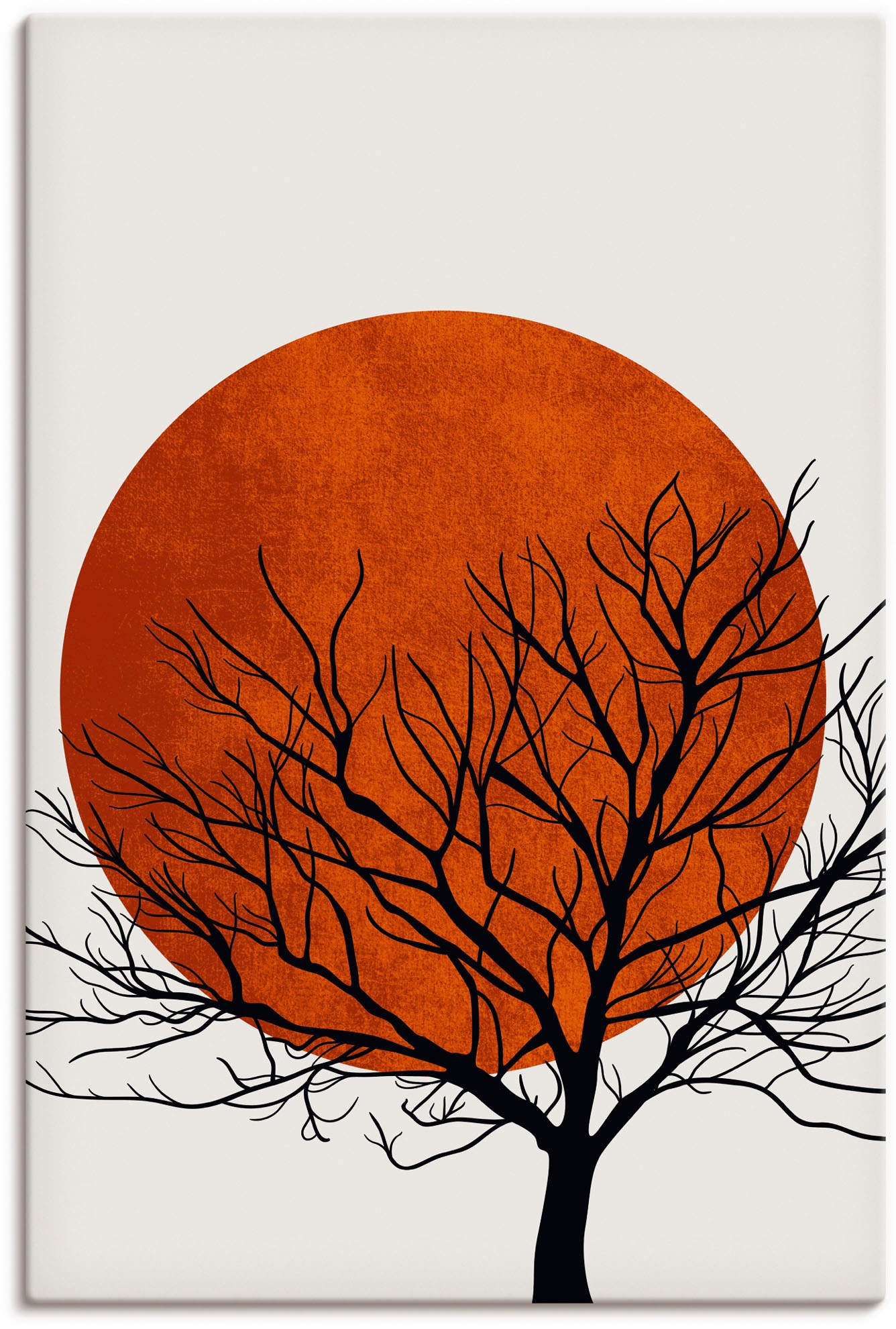 Artland Wandbild »Warmer Winter«, Baumbilder, Alubild, versch. als oder Größen (1 Raten Leinwandbild, auf kaufen St.), in Wandaufkleber Poster