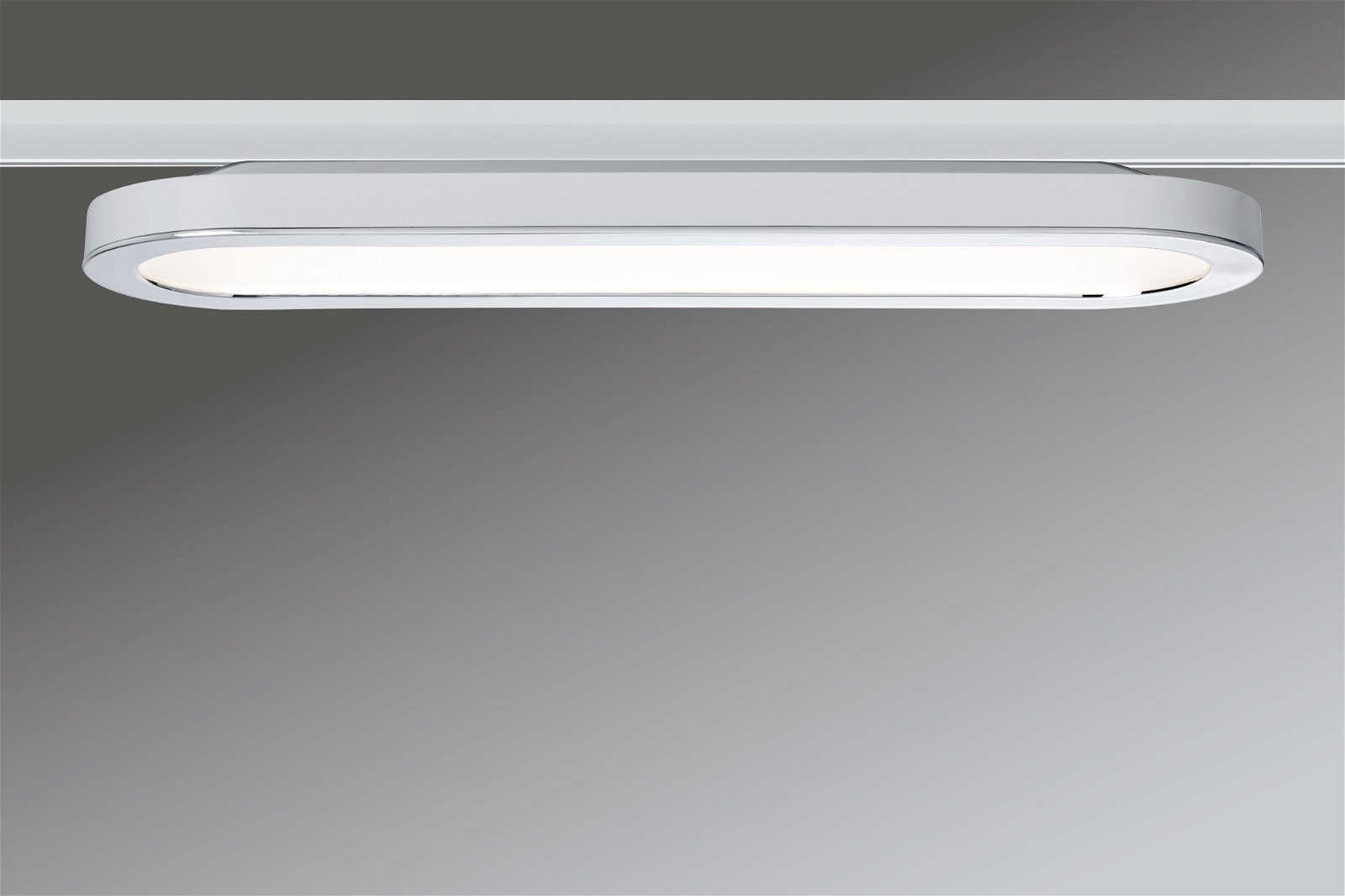 Paulmann Schienensystem-Leuchten »URail Panel Loop  480lm 7W 2700K 230V Chrom matt, Chrom 7W« LED-Modul 1 Stk. Warmweiß Einzelspot, dimmbar