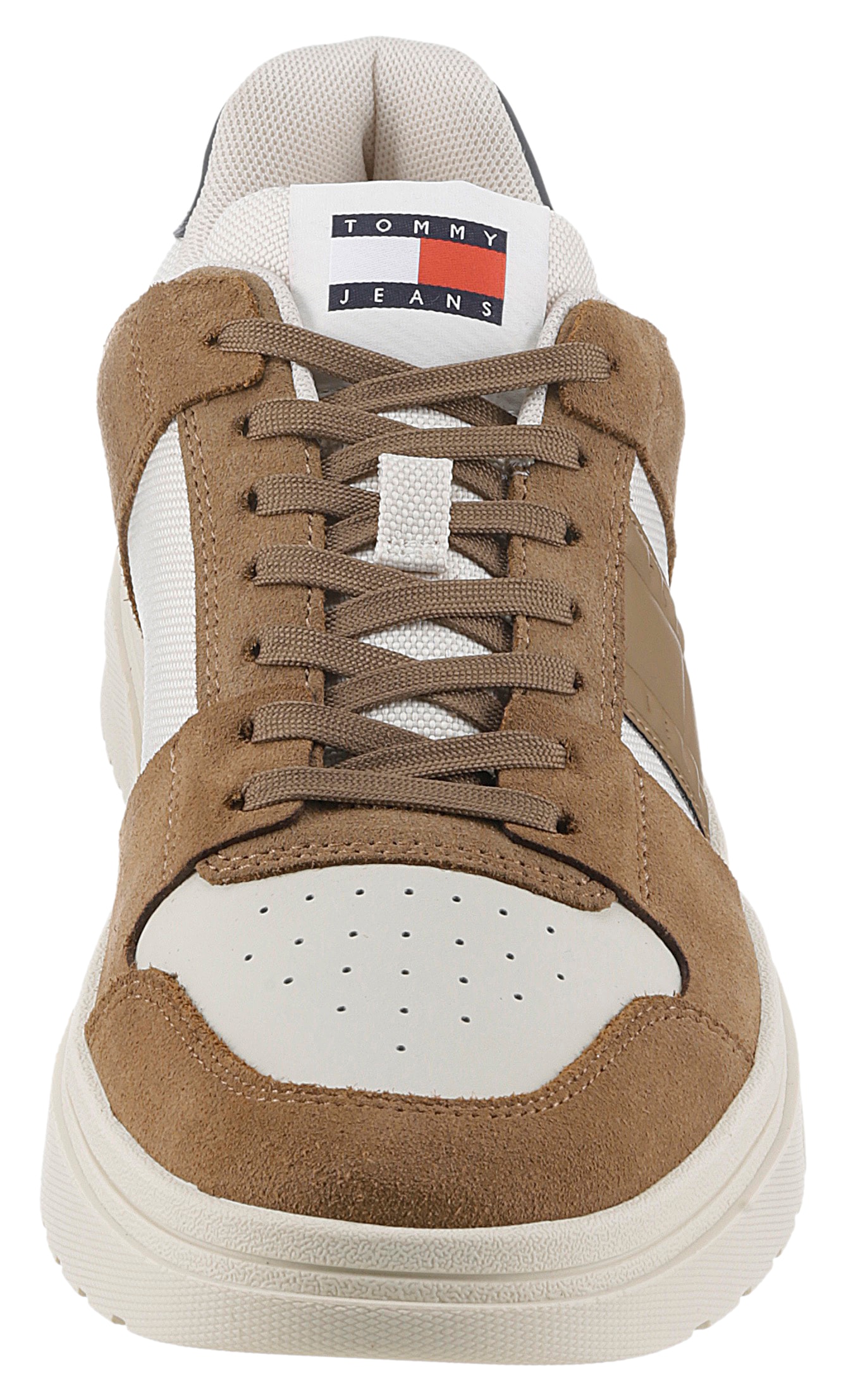 Tommy Jeans Sneaker »THE BROOKLYN MIX MAT.«, Freizeitschuh, Halbschuh, Schnürschuh mit seitlichem Logo
