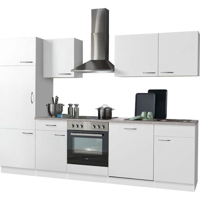 cm E-Geräten, wiho Küchenzeile 280 mit »Kiel«, Geschirrspüler, Küchen bestellen Raten auf Breite inkl.
