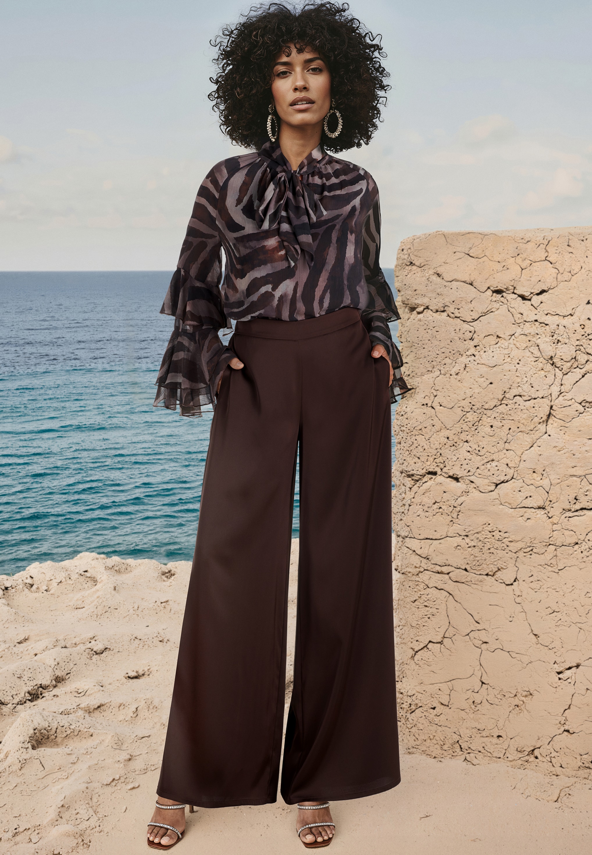 Vera Mont Chiffonbluse »Chiffonbluse mit Volant«