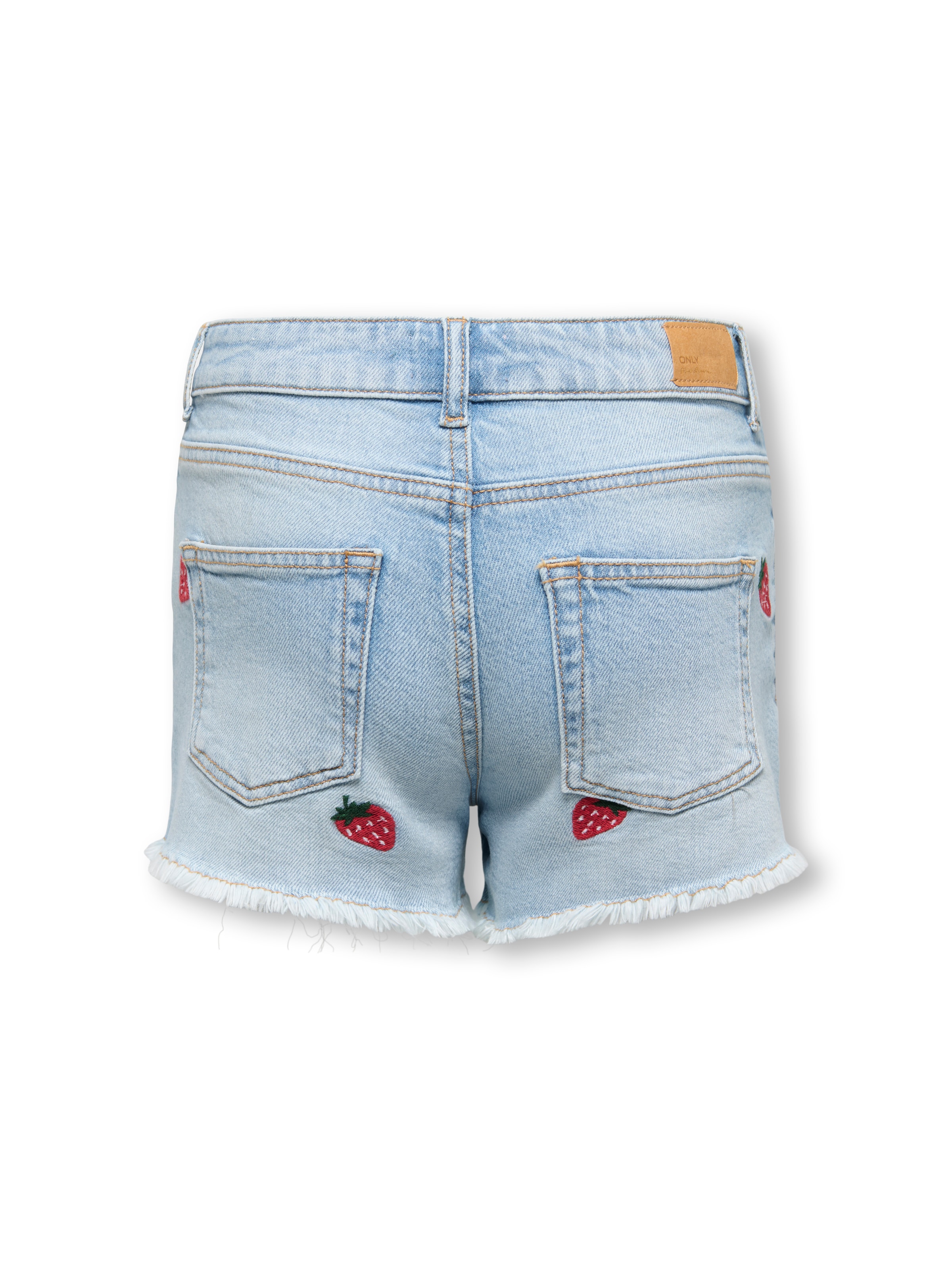 KIDS ONLY Jeansshorts »KOGROBYN EX VINTAGE BERRY DNM SHORTS« 1 Baumwolle mit Stretch, Stickerei Detail