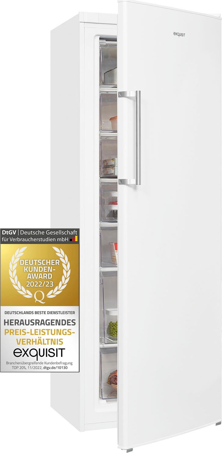 exquisit Gefrierschrank »GS280-H-040E«, 173 cm hoch, 60 cm breit, 242 L Volumen, 4 Sterne Gefrieren