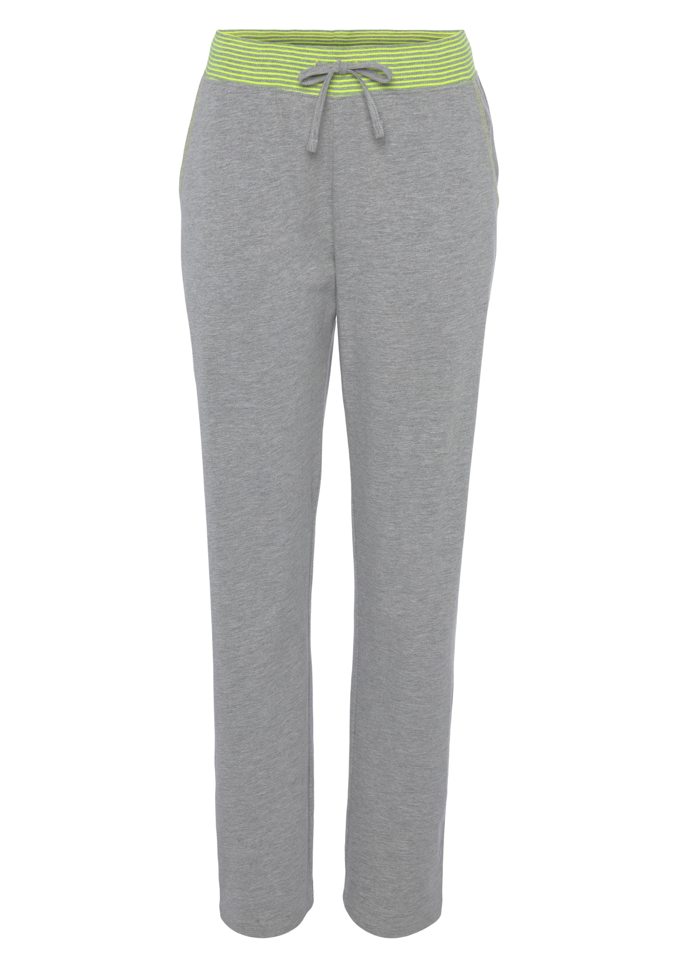 Vivance Dreams Pyjama 2 tlg. mit dekorativen Flatlock-Nähten in Neonfarben