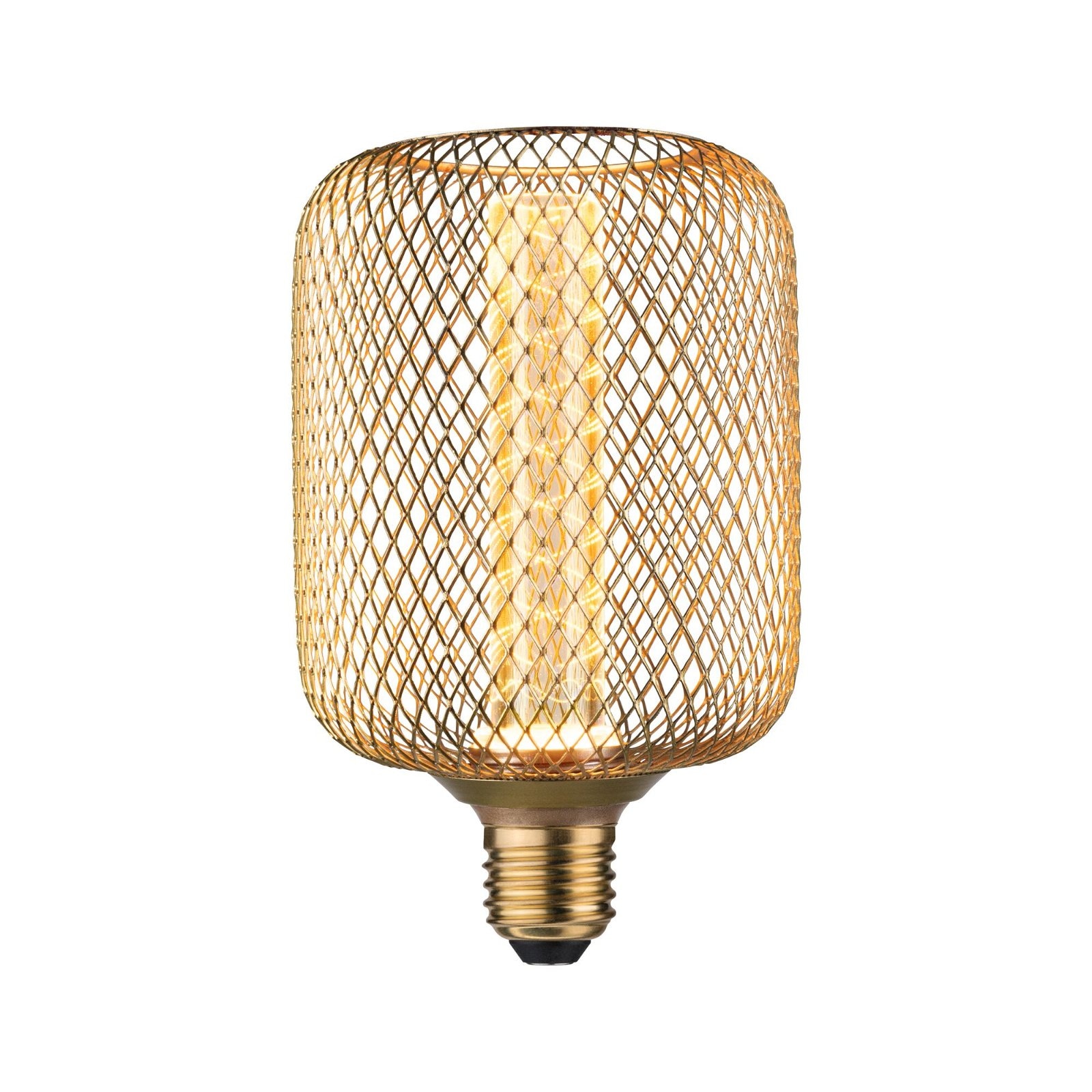 Paulmann LED-Leuchtmittel »Metallic Glow Zyl messing Spiral 200lm 4,2W 1800K 230V«