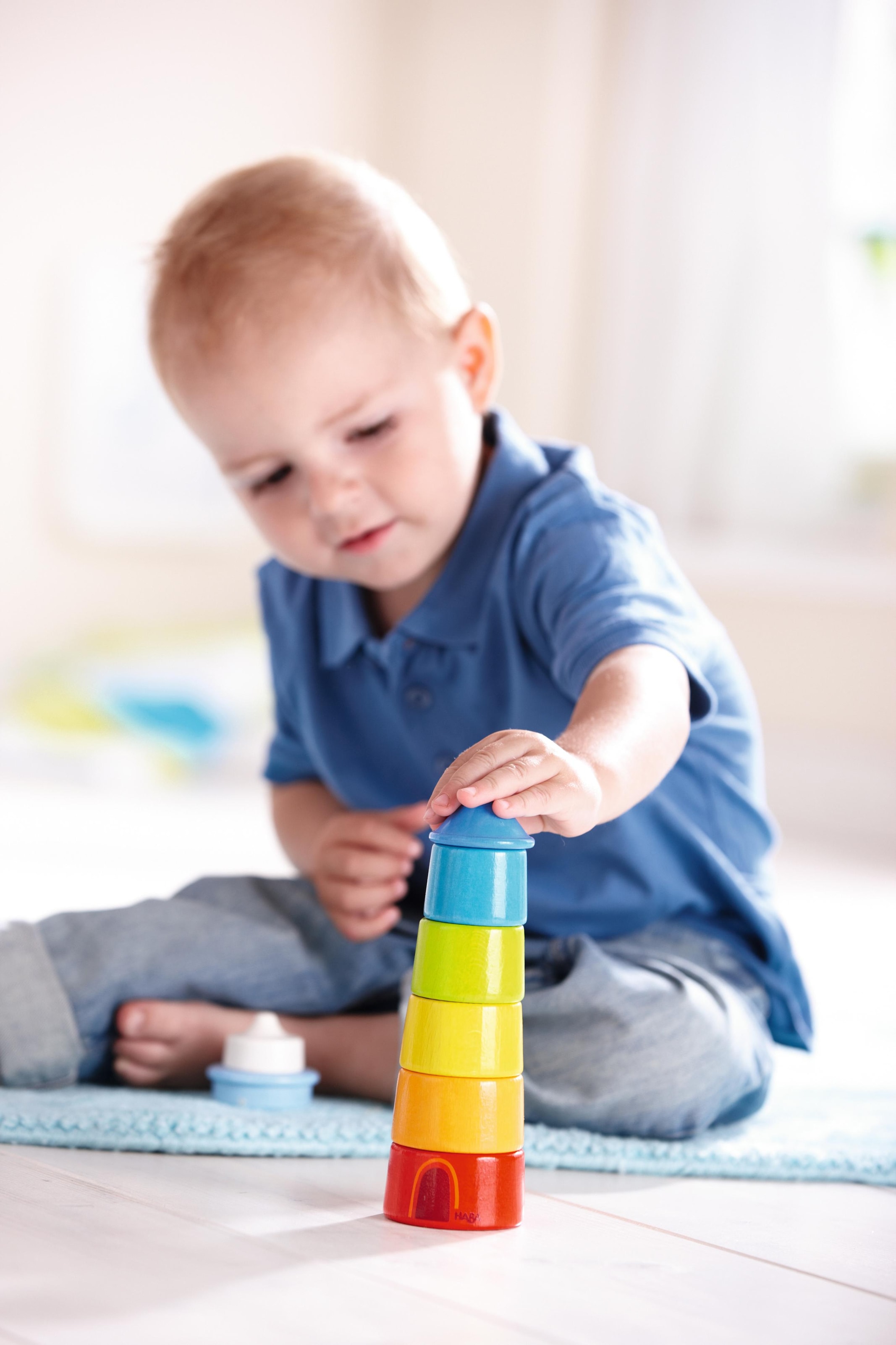 Haba Stapelspielzeug »Leuchtturm«, (7 tlg.), Made in Germany