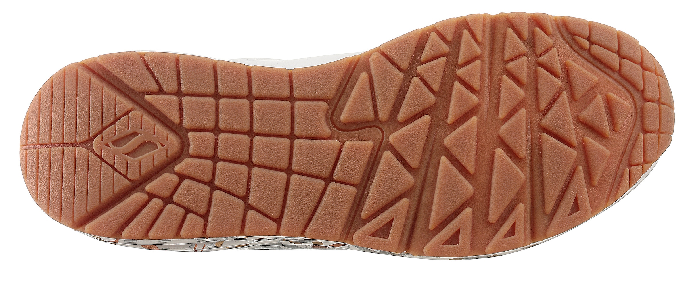Skechers Sneaker »UNO - METALLIC LOVE«, Freizeitschuh, Halbschuh, Schnürschuh mit trendigen Metallic-Print