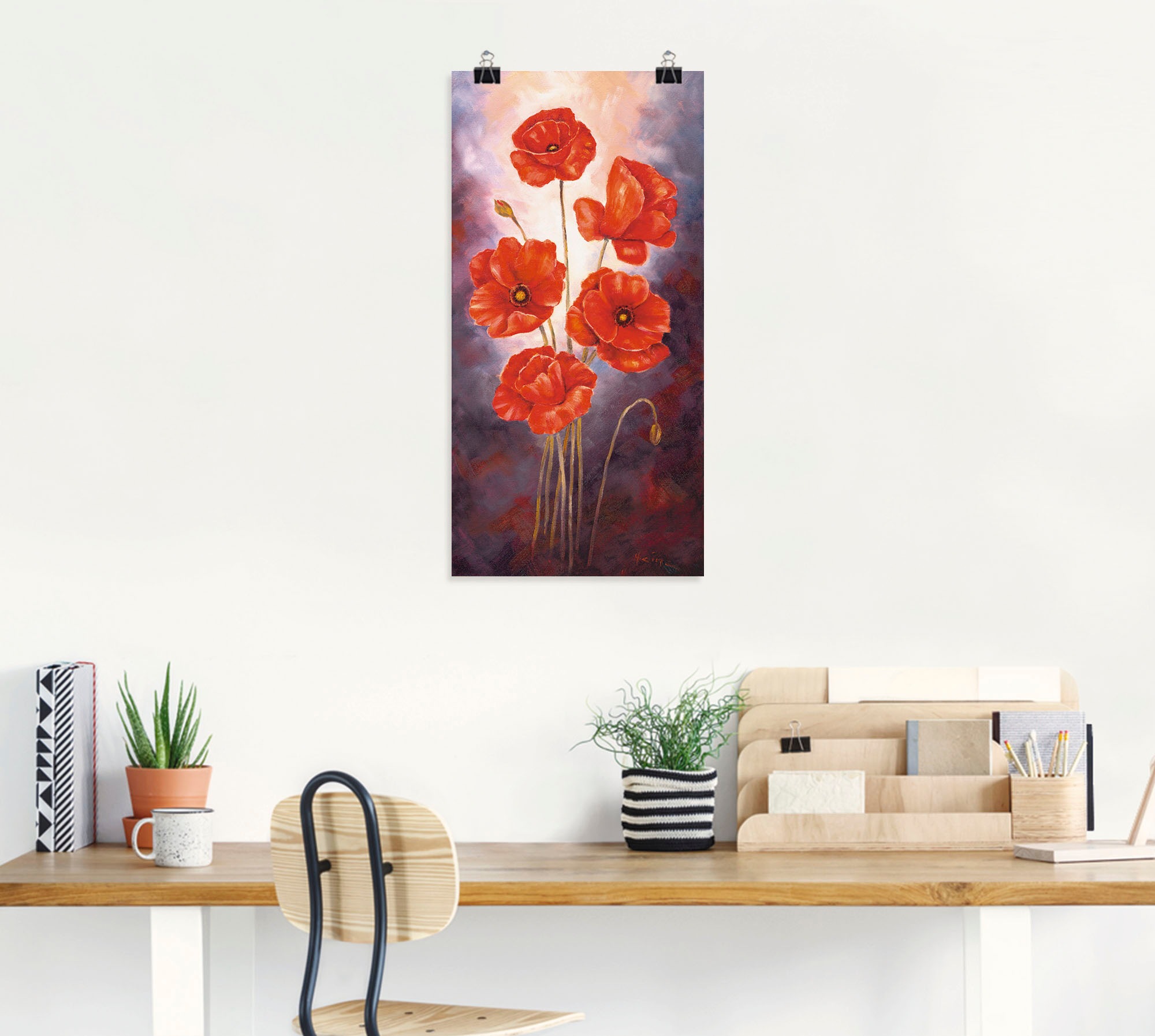 Artland Wandbild »Mohn V« Blumen 1 Stk. tlg. als Leinwandbild, Poster in verschied. Größen