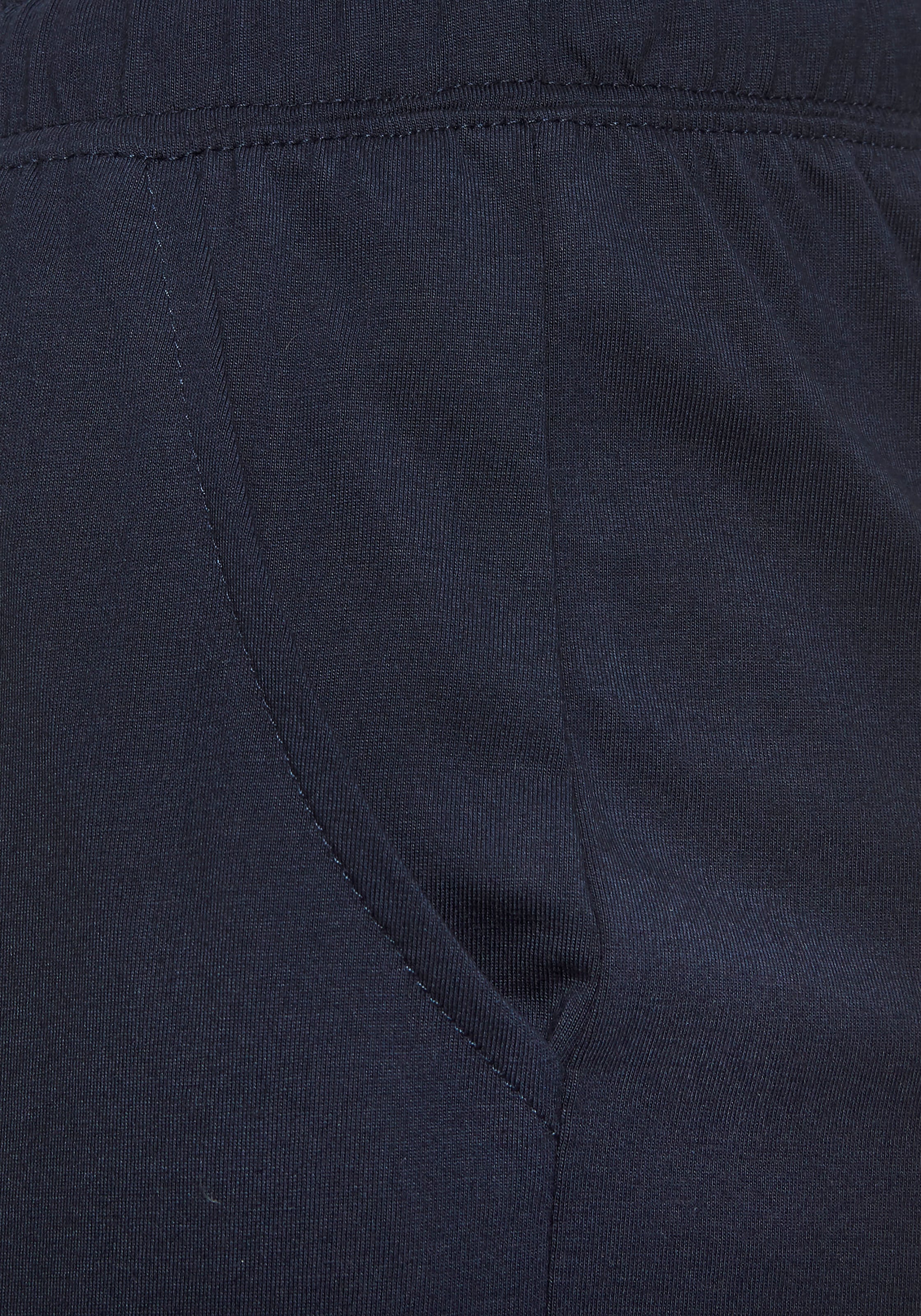 s.Oliver Pyjama 2-teilig, 2 tlg. mit garngefärbten Streifen im Oberteil