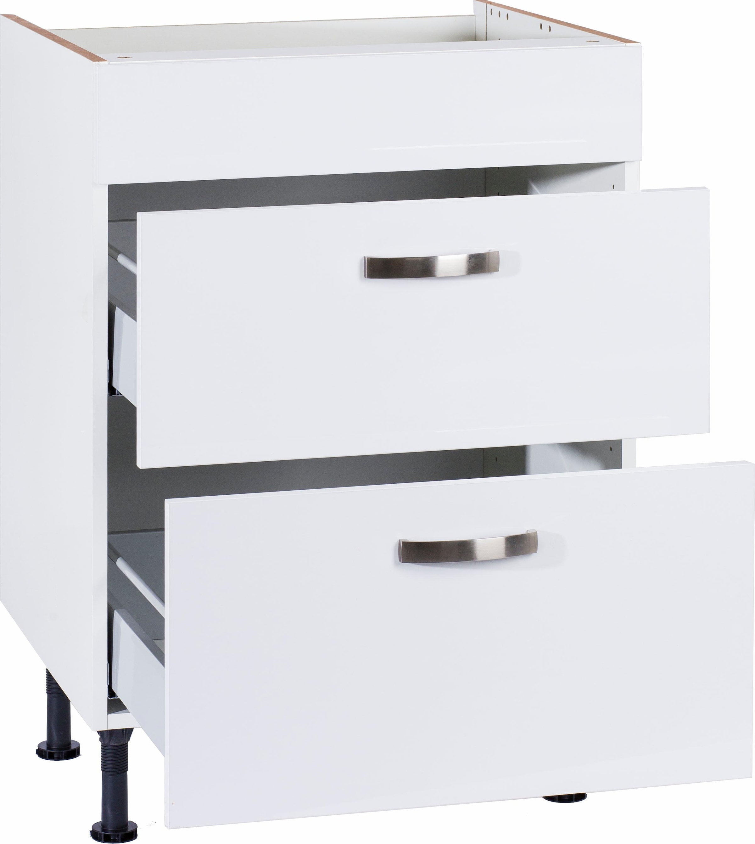KOCHSTATION Kochfeldumbauschrank »KS-Cara«, Breite 60 cm, mit Vollauszügen und Soft-Close-Funktion