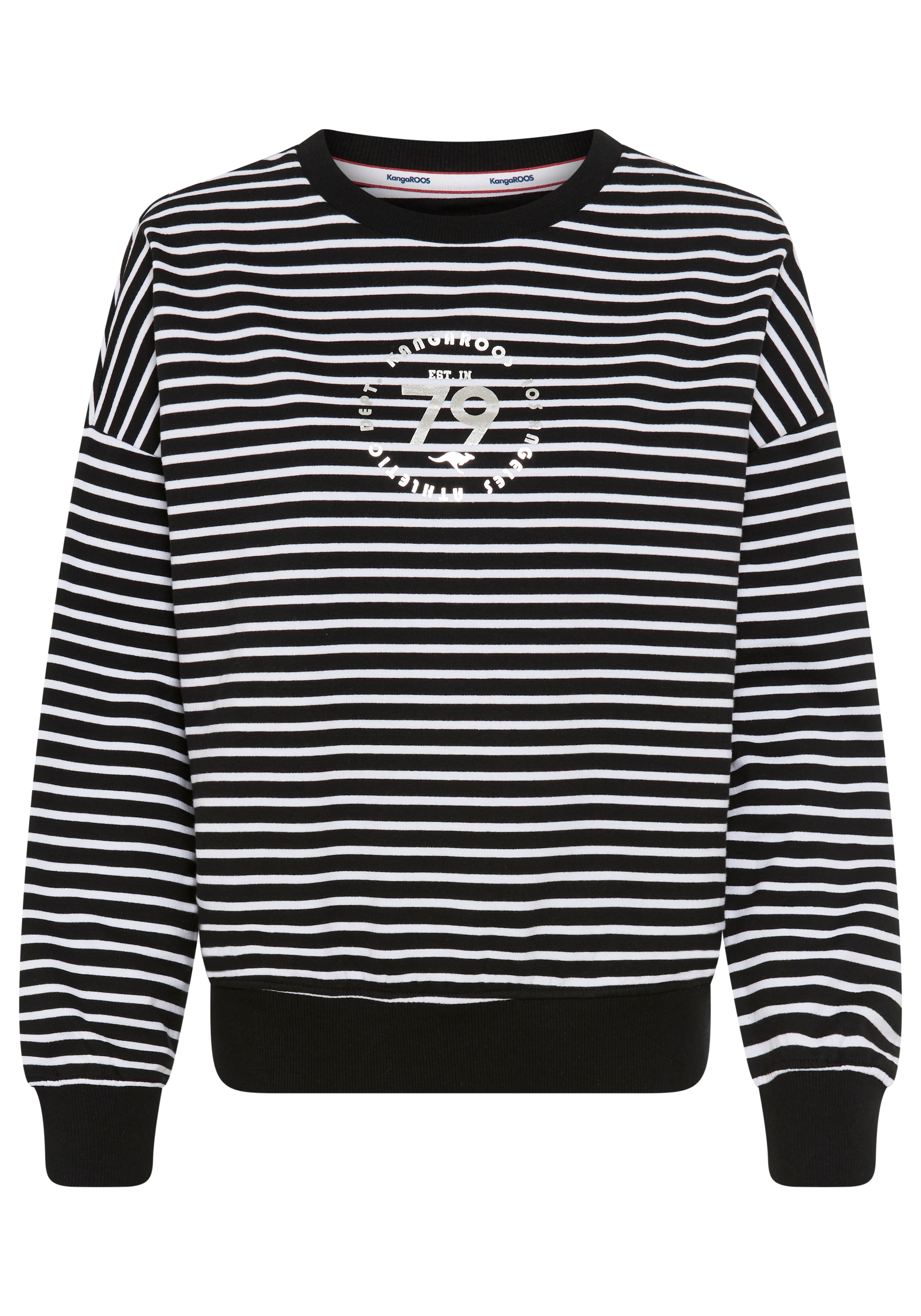 KangaROOS Sweatshirt , im Oversize Look mit schimmerndem Frontprint
