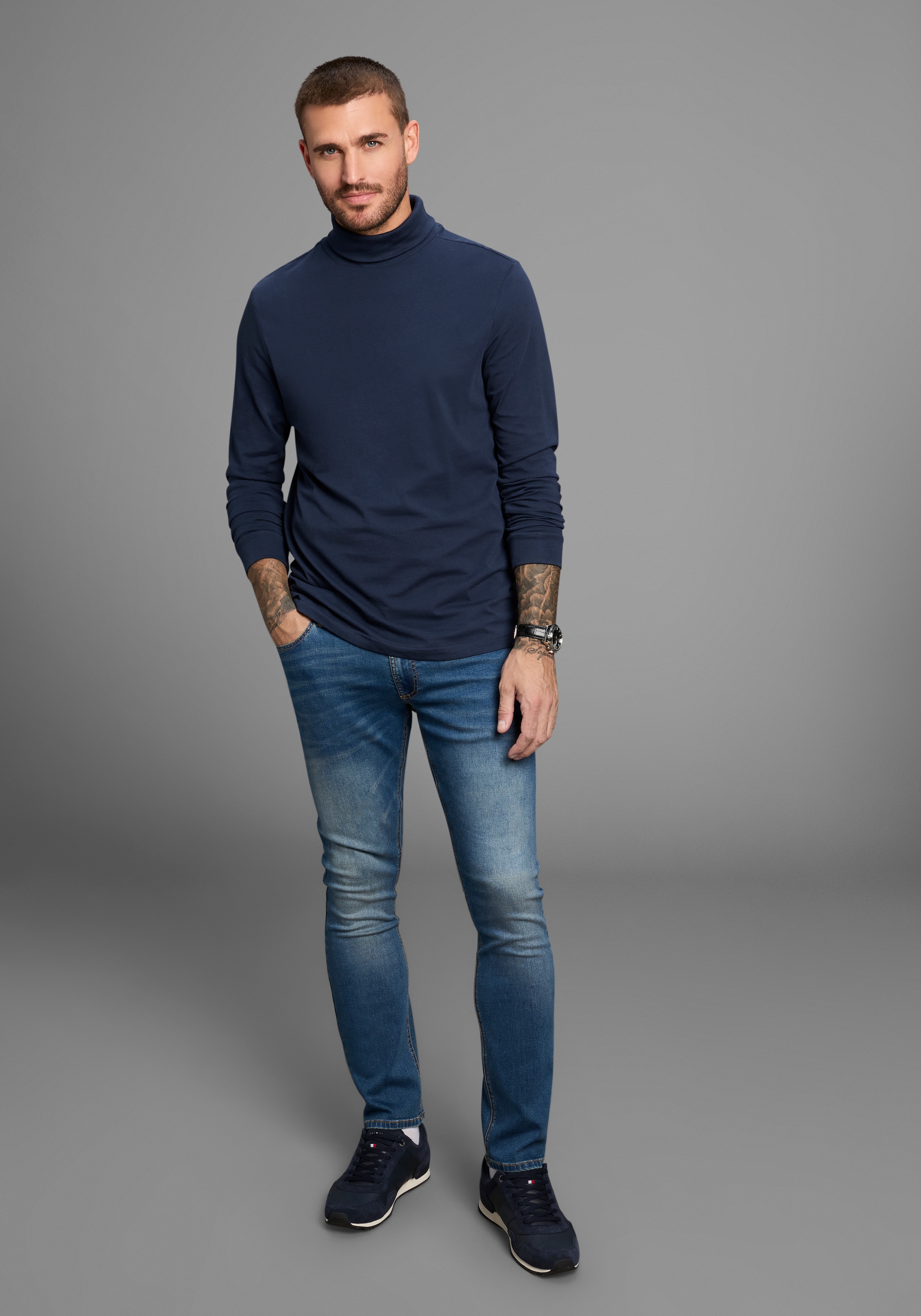 Bruno Banani Rollkragenshirt auch zum Unterziehen
