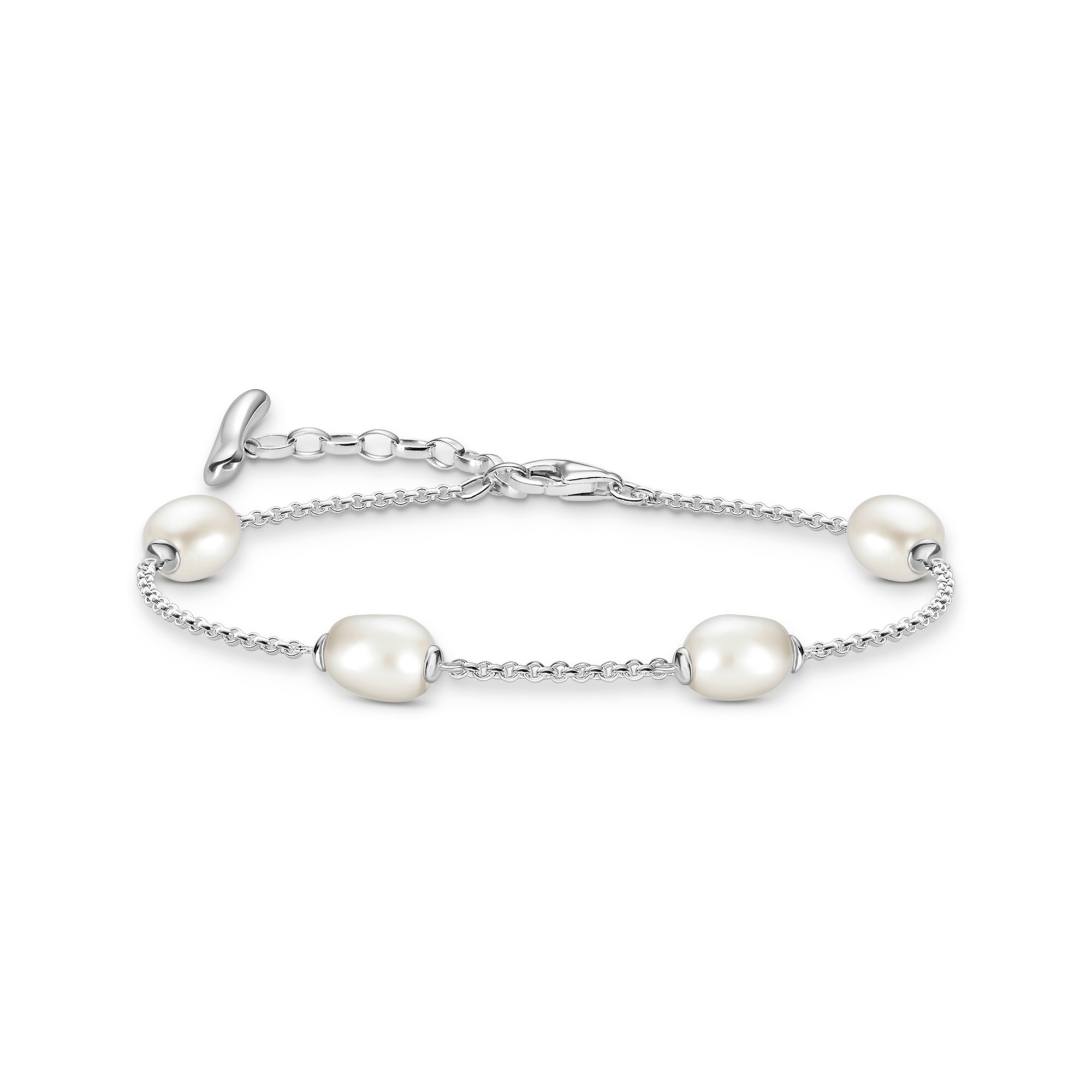 THOMAS SABO Perlenarmband »Natural Beauty Armband fein, Bold Elegance« mit Süßwasserzuchtperle