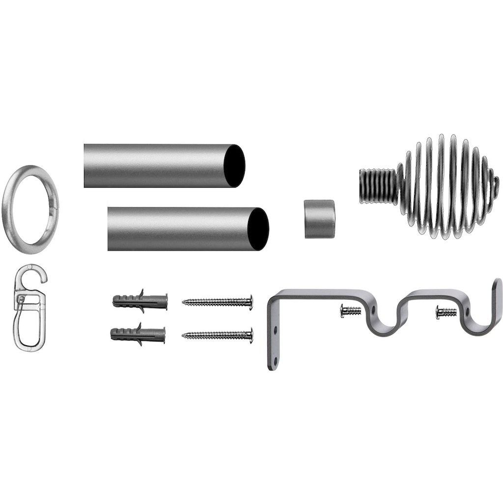 indeko Gardinenstange »Massa«, 2 läufig-läufig, Fixmaß