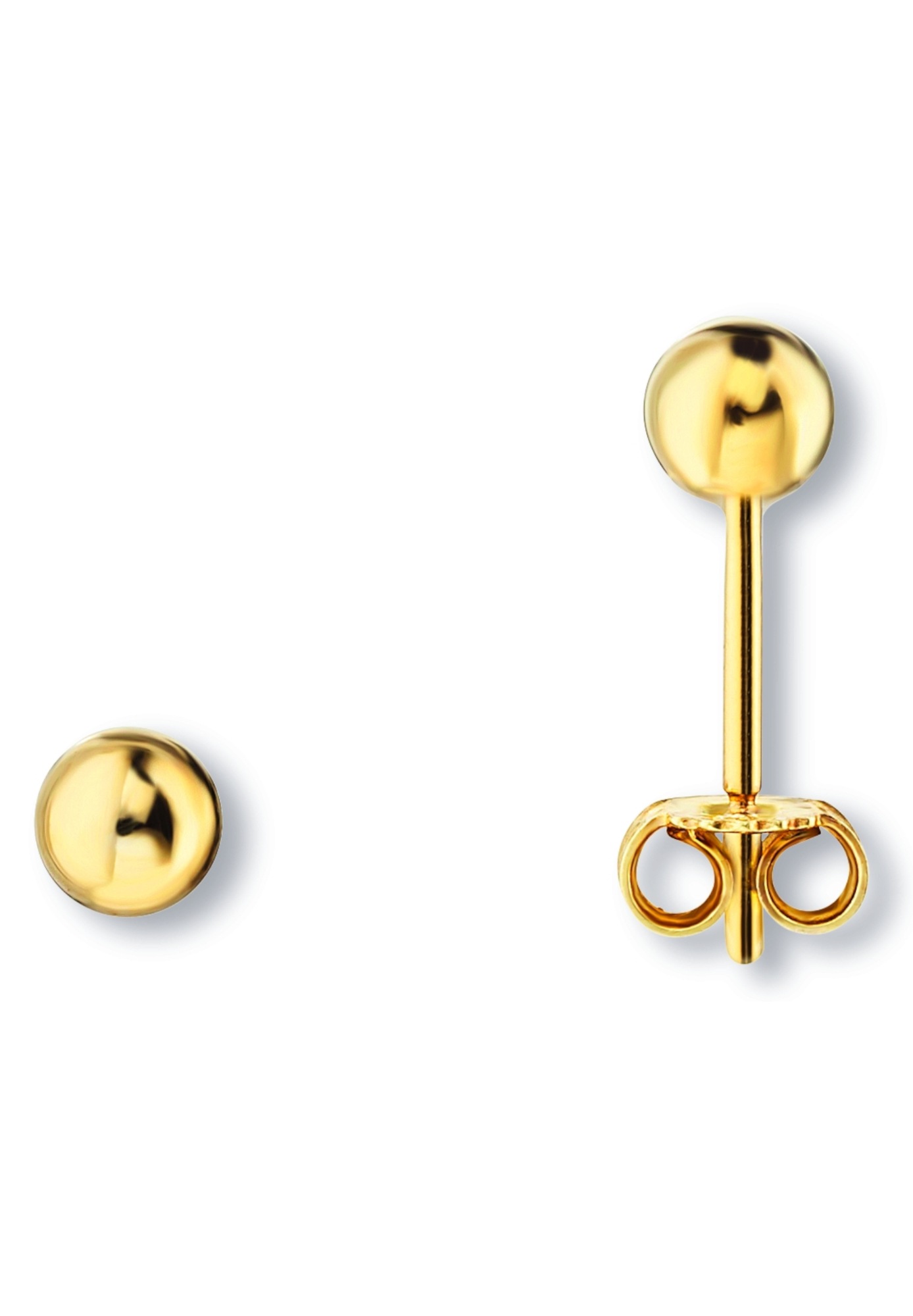ONE ELEMENT Paar Ohrstecker »Kugel Ohrringe  Ohrstecker aus 333 Gelbgold«