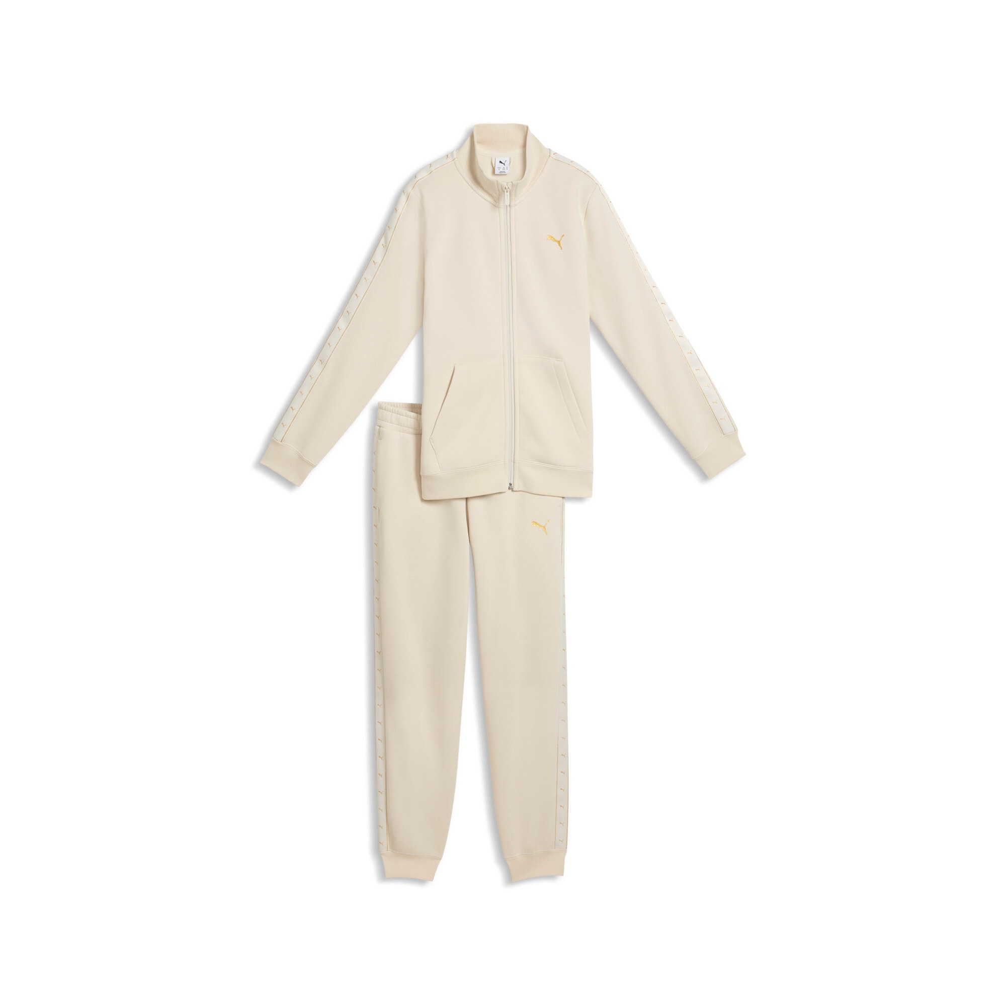 PUMA Trainingsanzug »ESS TAPE FULL-ZIP SWEAT SUIT FL G« 2 für Jugendliche, ohne Kapuze, Regular Fit