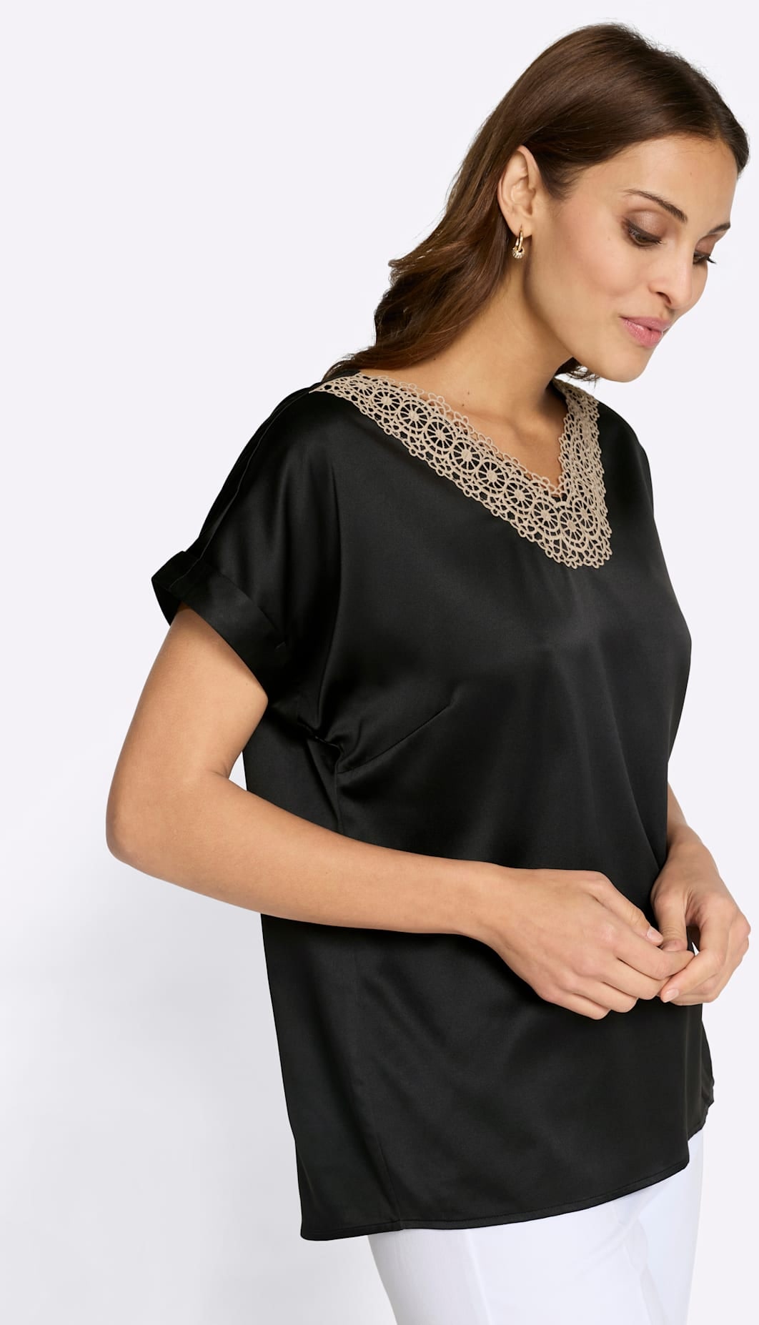 Lady Satinbluse