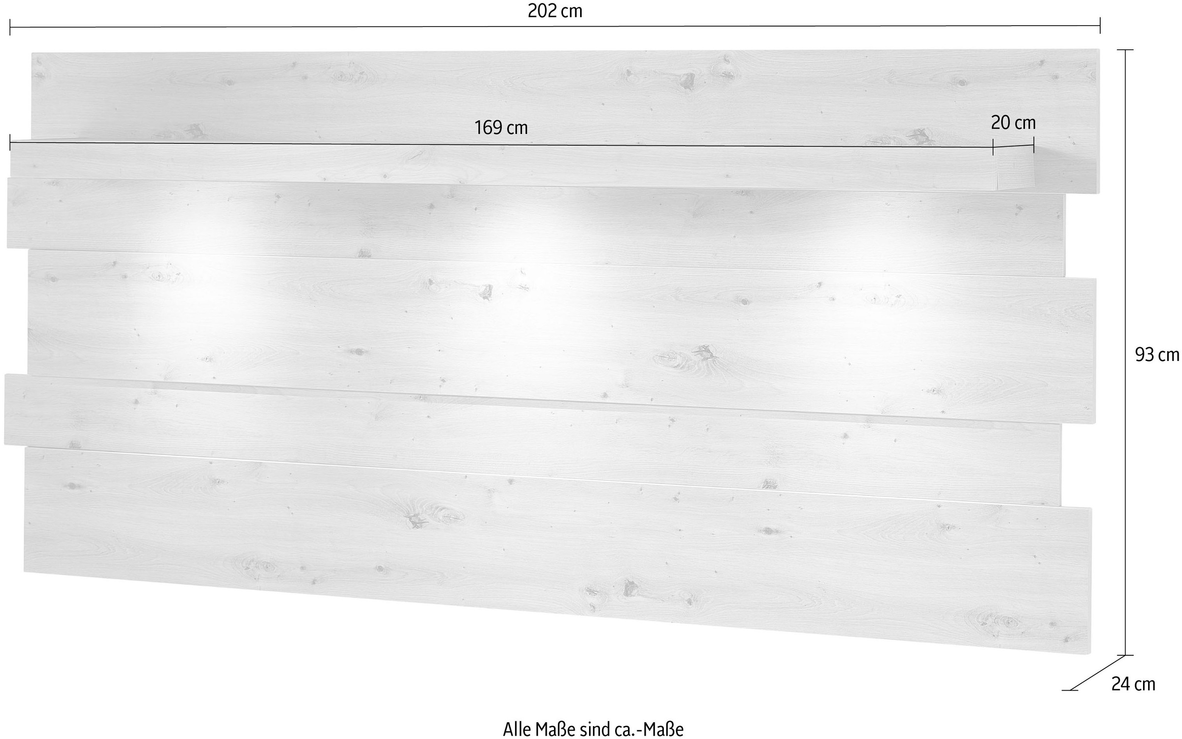 Innostyle Garderobenpaneel »Loft Two«, inkl. LED-Beleuchtung